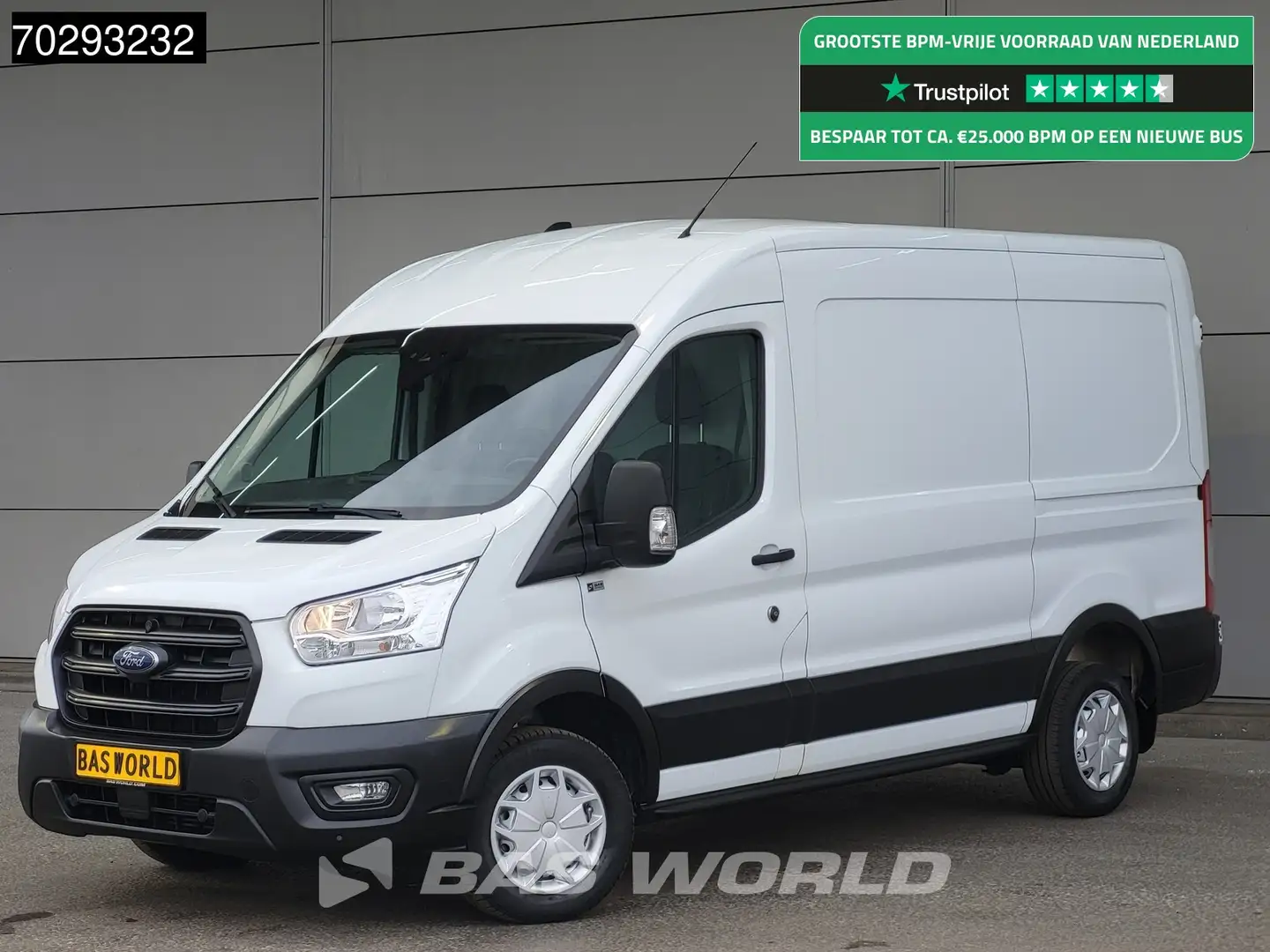 Ford Transit 130pk L3H2 Airco Cruise Parkeersensoren Euro6 L3 1 Wit - 1