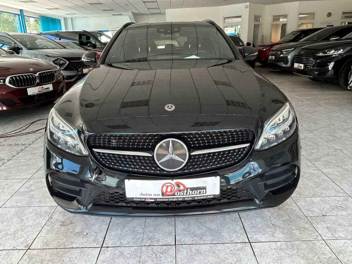Mercedes-Benz C 300 e T-Modell AMG Line Klima Leder LED PDC Noir - 2