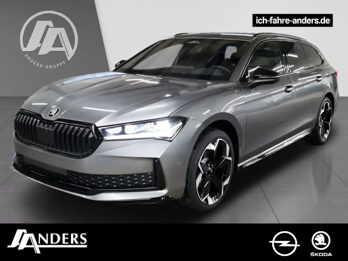 Skoda Superb Combi Sportline 2.0 TDI DSG +AHK+KeyLess Gris - 1