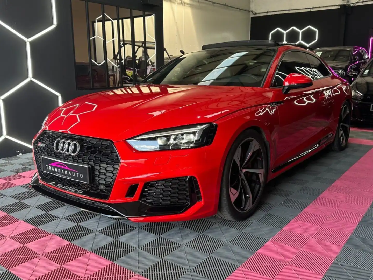 Audi RS5 Coupe V6 2.9 TFSi 450 ch Tiptronic 8 Quattro -Toit Красный - 2