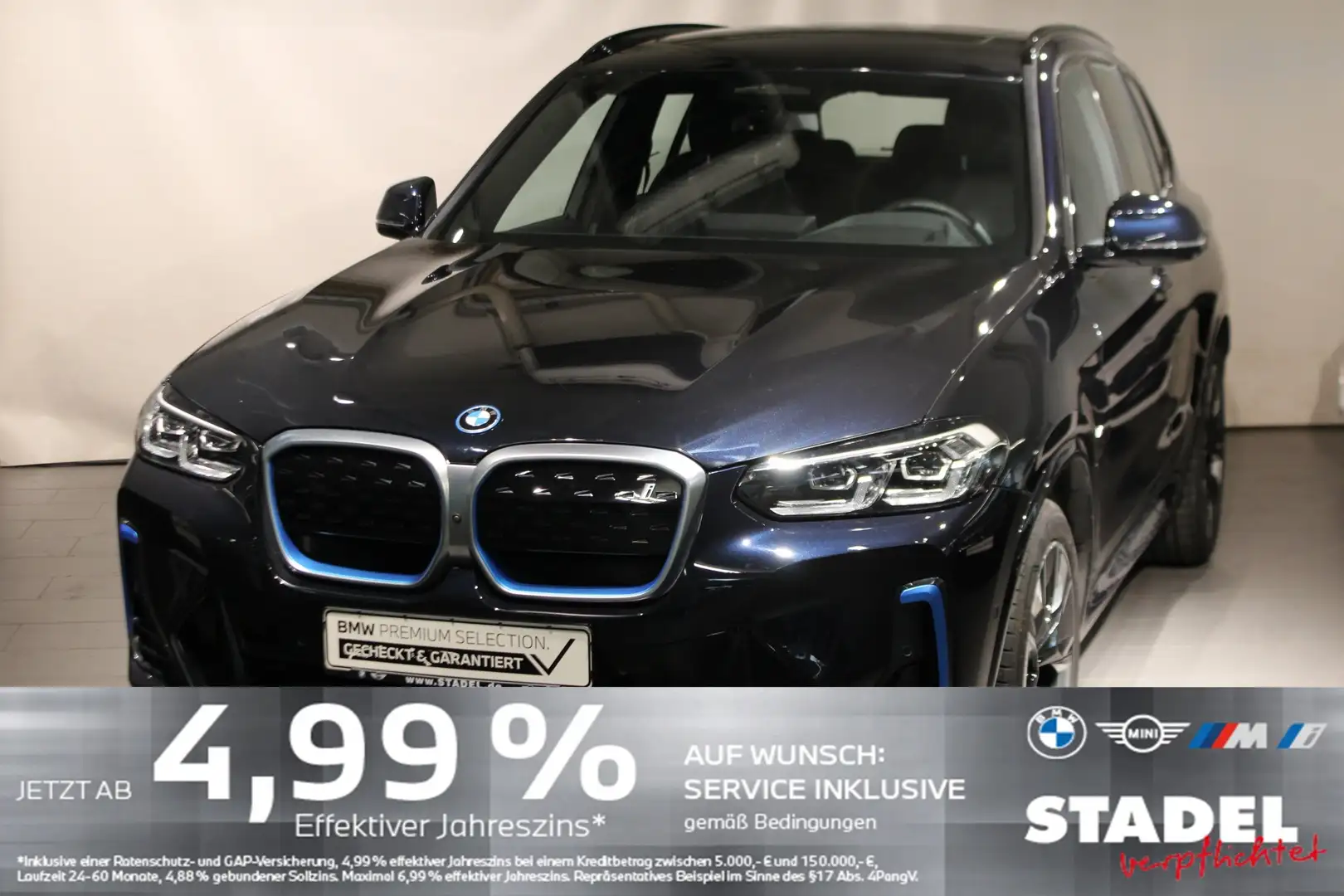 BMW iX3 M Sport Navi.LED.HuD.360°.ACC.HuD.Gestik.KZ Schwarz - 1