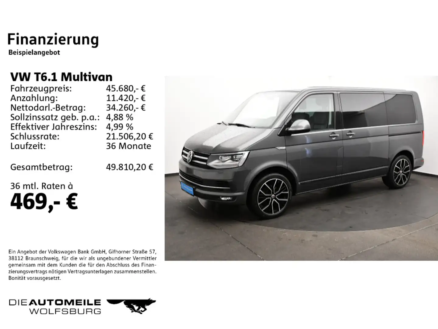 Volkswagen T6.1 Multivan 2.0 TDI DSG Highline Wasserzushzg/ Gri - 2