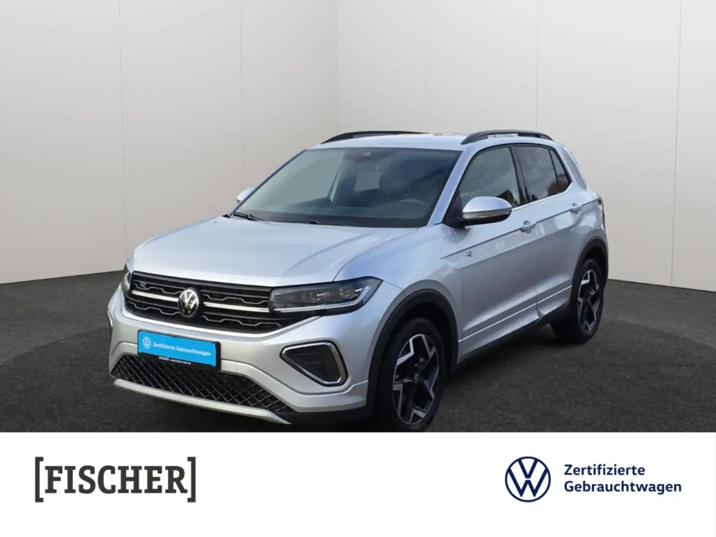 Volkswagen T-Cross 1.5TSI DSG R-Line Matrix Navi SHZ Rear View ACC Silber - 1