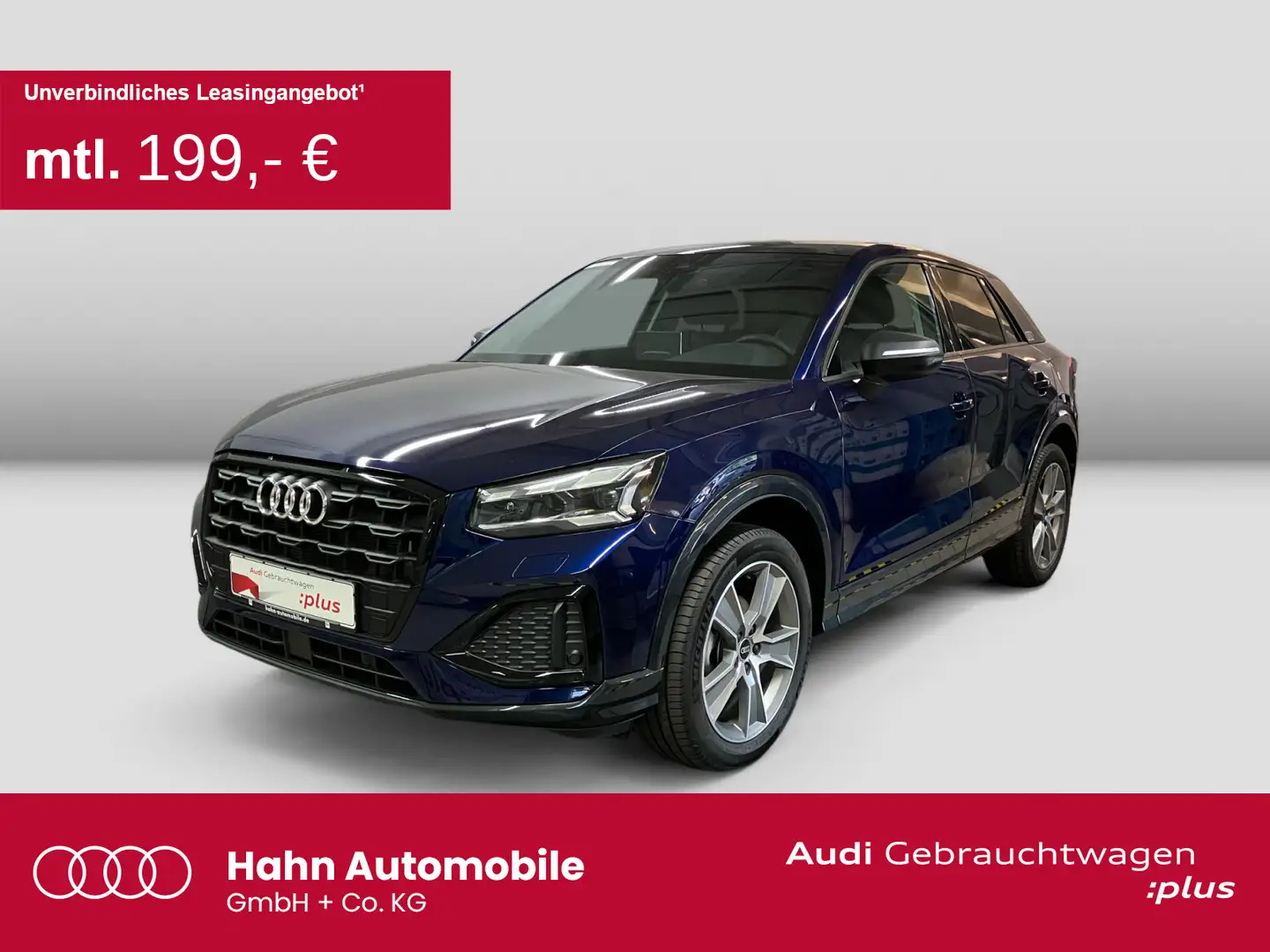 Audi Q2 35 TFSI S-tronic advanced Matrix AHK Sitzh. Blau - 1