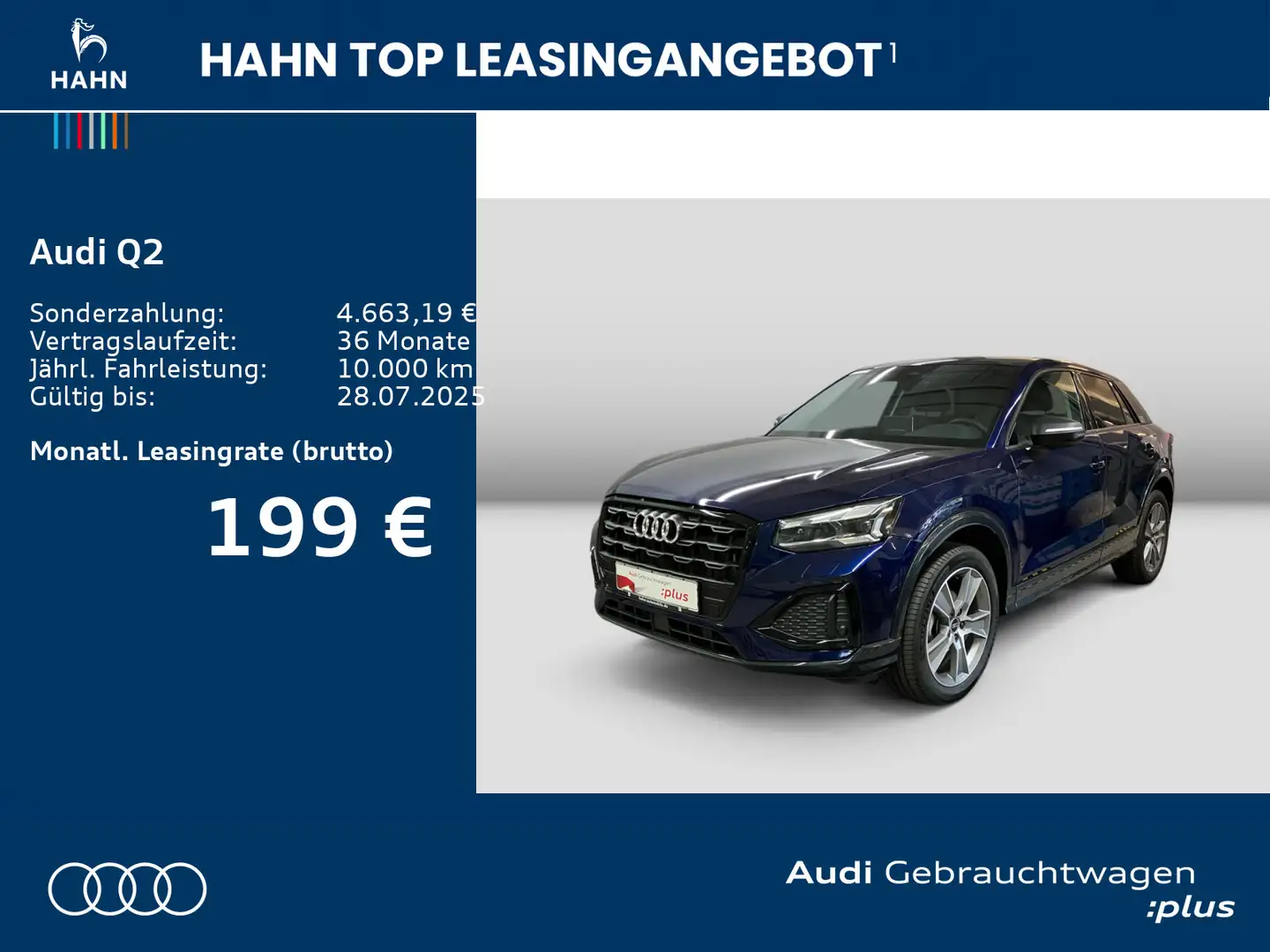 Audi Q2 35 TFSI S-tronic advanced Matrix AHK Sitzh. Blau - 2