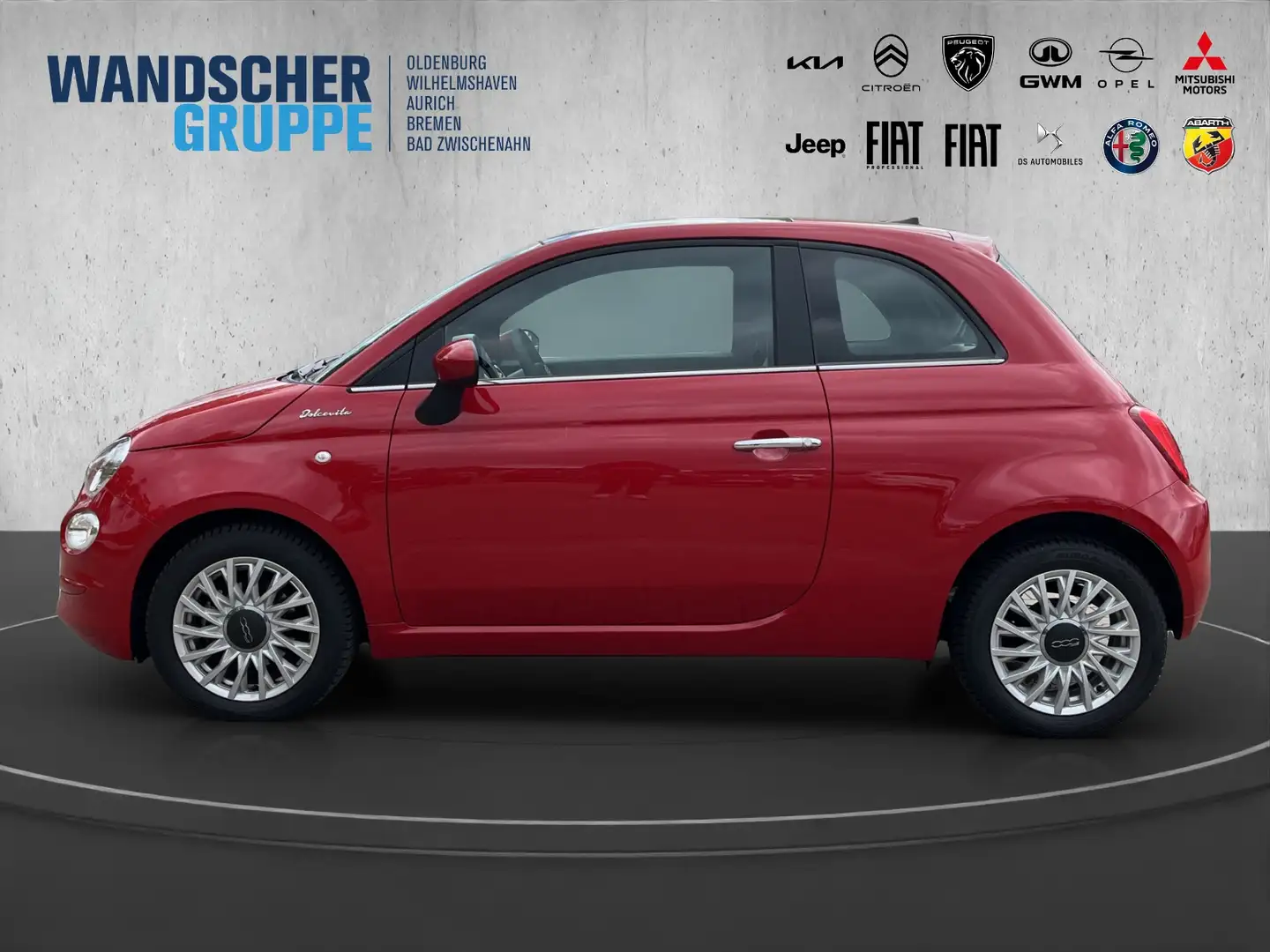 Fiat 500 1.0 Dolcevita *Panorama*PDC*Klimaanlage* Rot - 2
