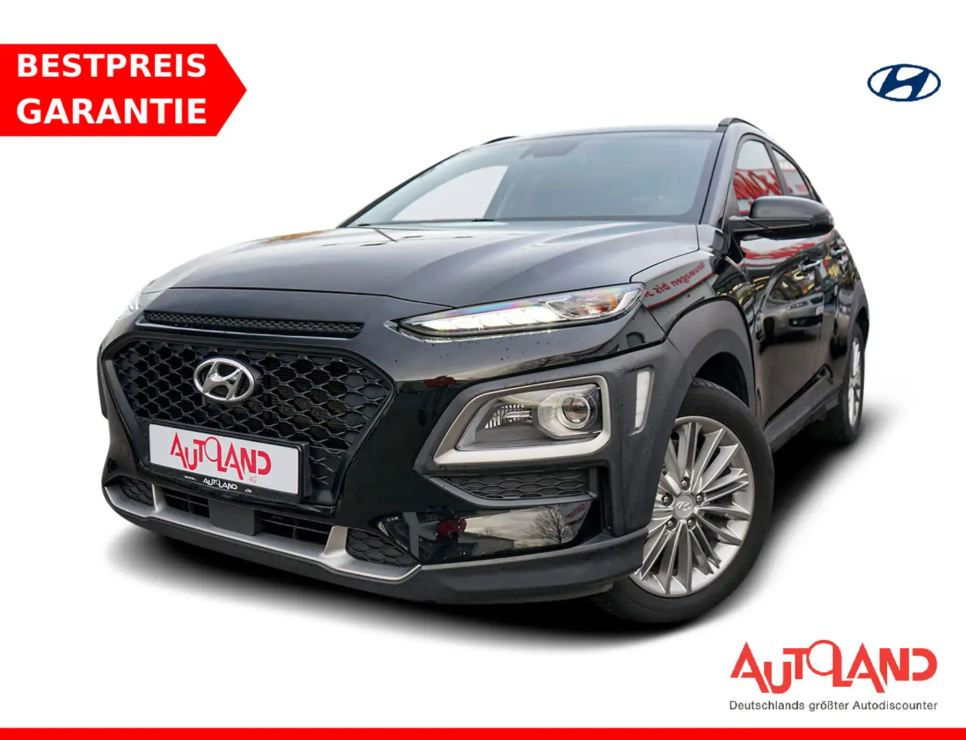 Hyundai KONA 1.6 T-GDI DCT 4WD Kamera AHK Lenkradheizung Noir - 1