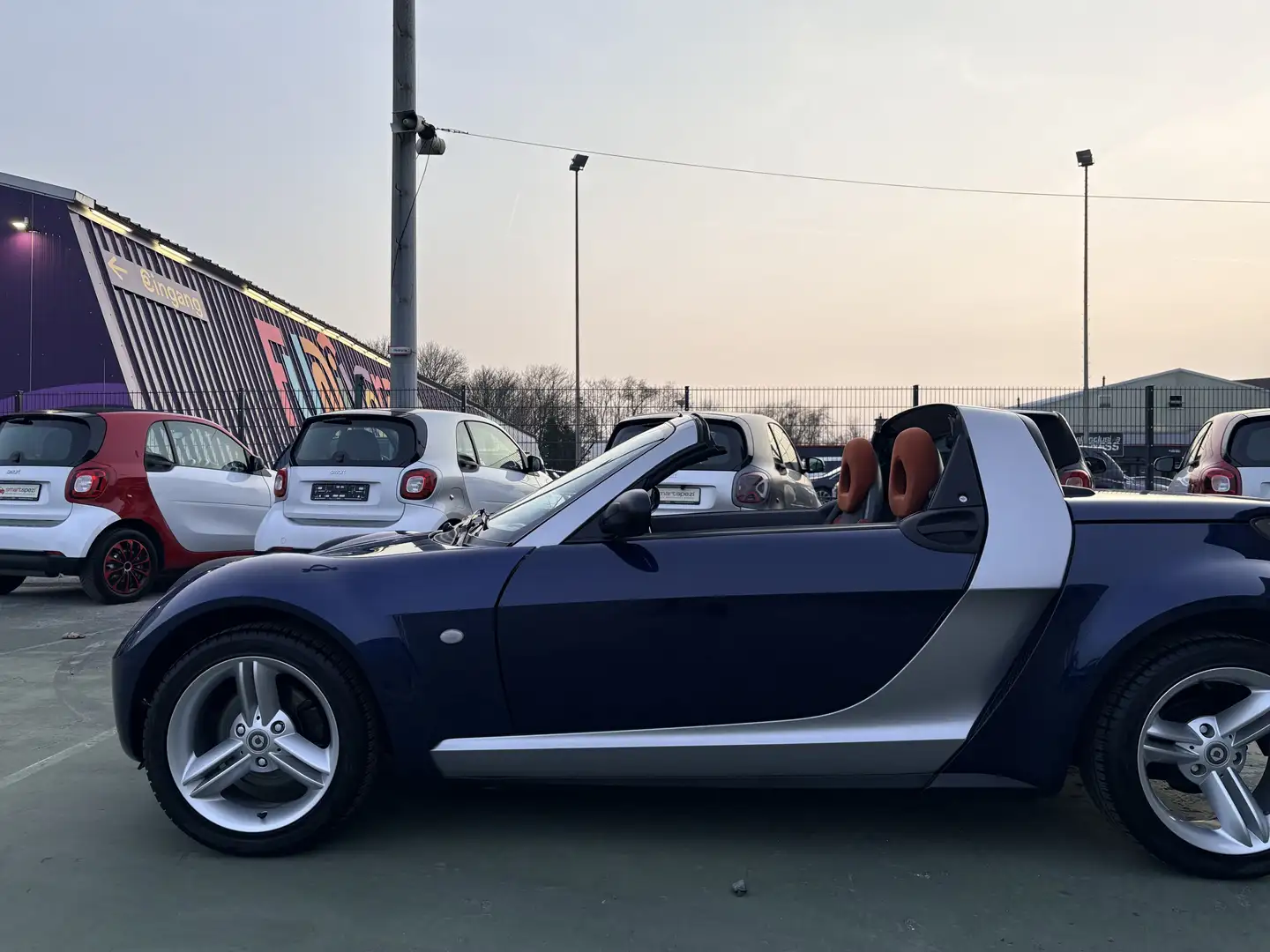 smart roadster 84PS CABRIO KLIMA,SITZH,SPIKELIN INSP+TÜV NEU Blau - 2