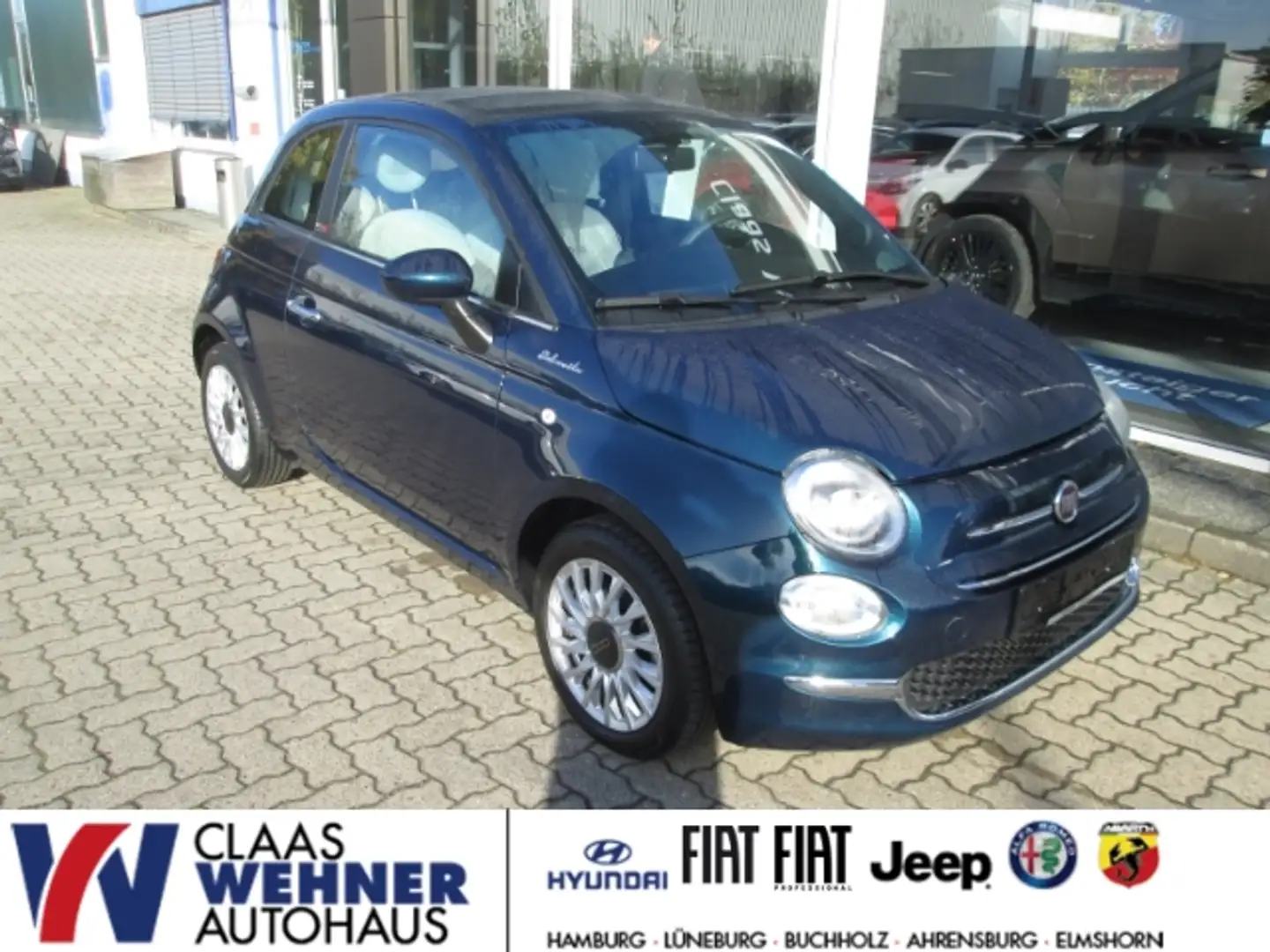 Fiat 500C DolceVita 1.0 Mild Hybrid EU6d Faltdach Apple CarP Blau - 1