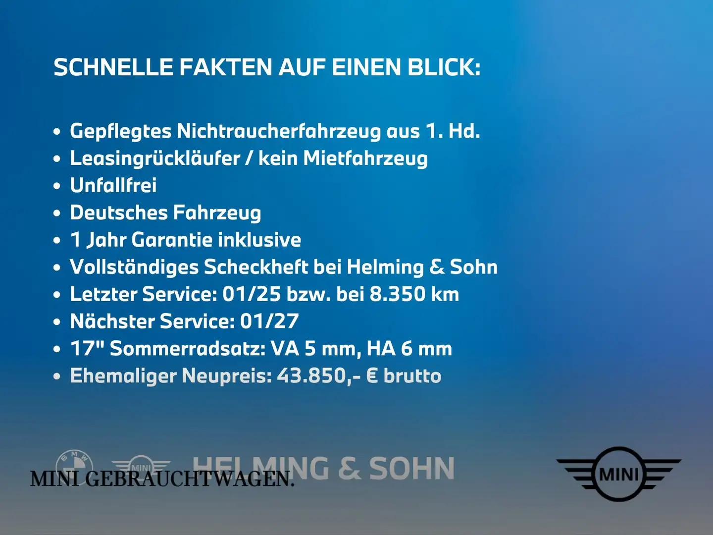 MINI Cooper SE Hatch Head-Up HK HiFi DAB LED RFK Shz. uvm. Weiß - 1