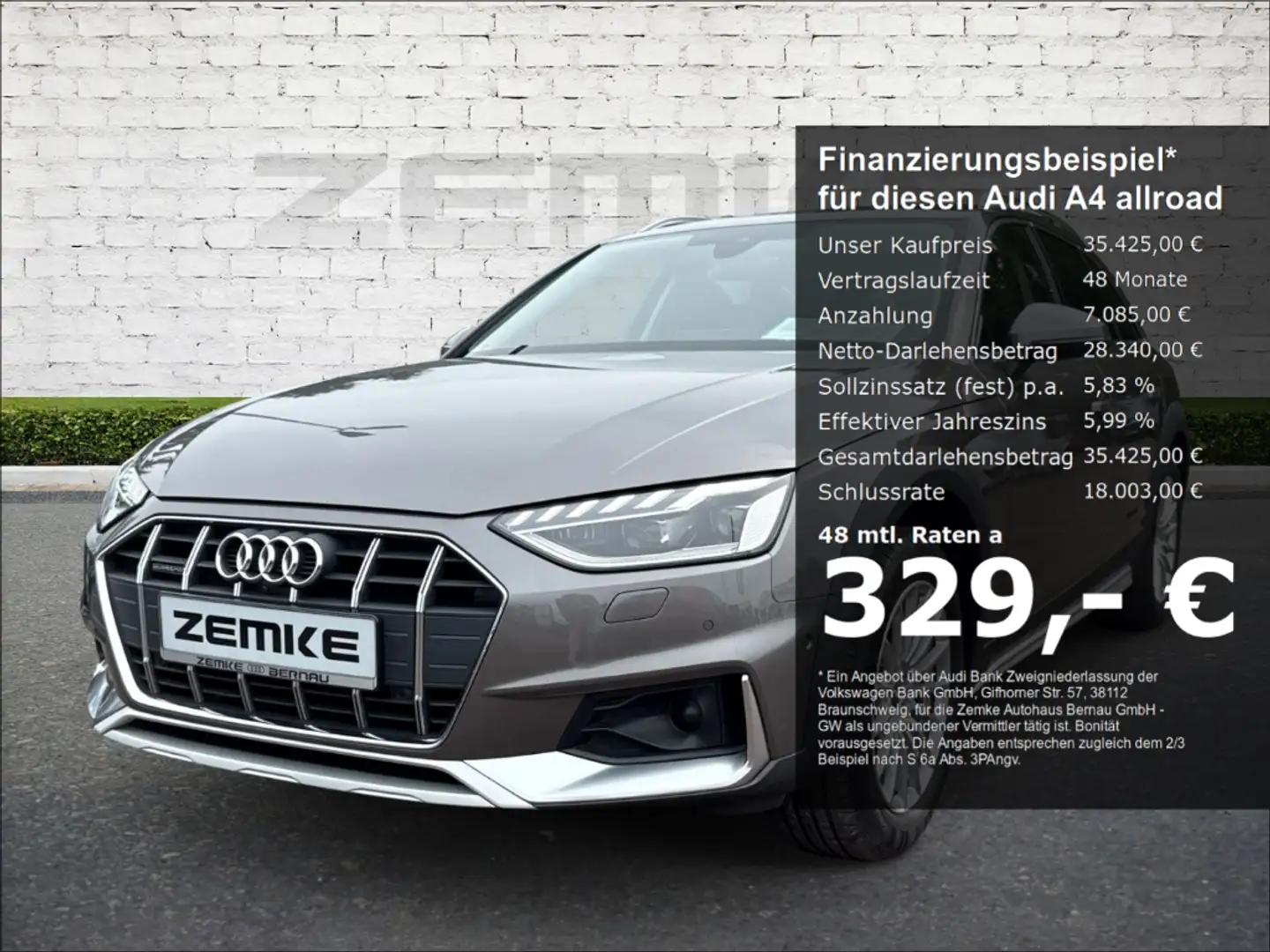 Audi A4 allroad 40 TDI quattro StandHZG AHK-klappbar Navi Digitale Gris - 1