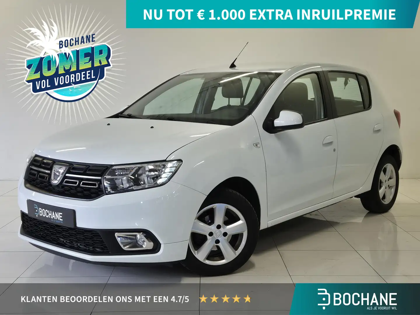 Dacia Sandero 0.9 TCe Bi-Fuel Laureate | Navigatie | Licht Metal Wit - 1