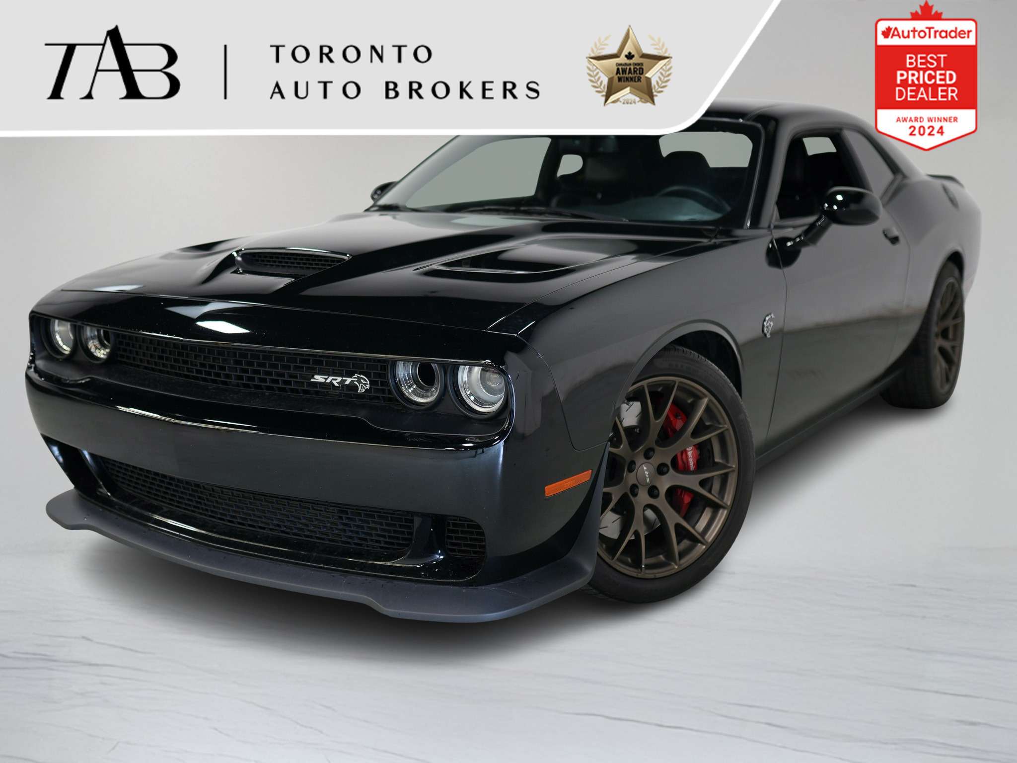 Black 2018 Dodge Challenger SRT Hellcat RWD Coupe Rear-Wheel Drive Automatic