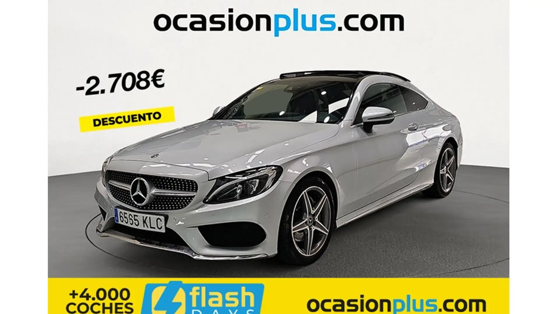 Mercedes-Benz C 220 Coupé 220d 9G-Tronic Zilver - 1