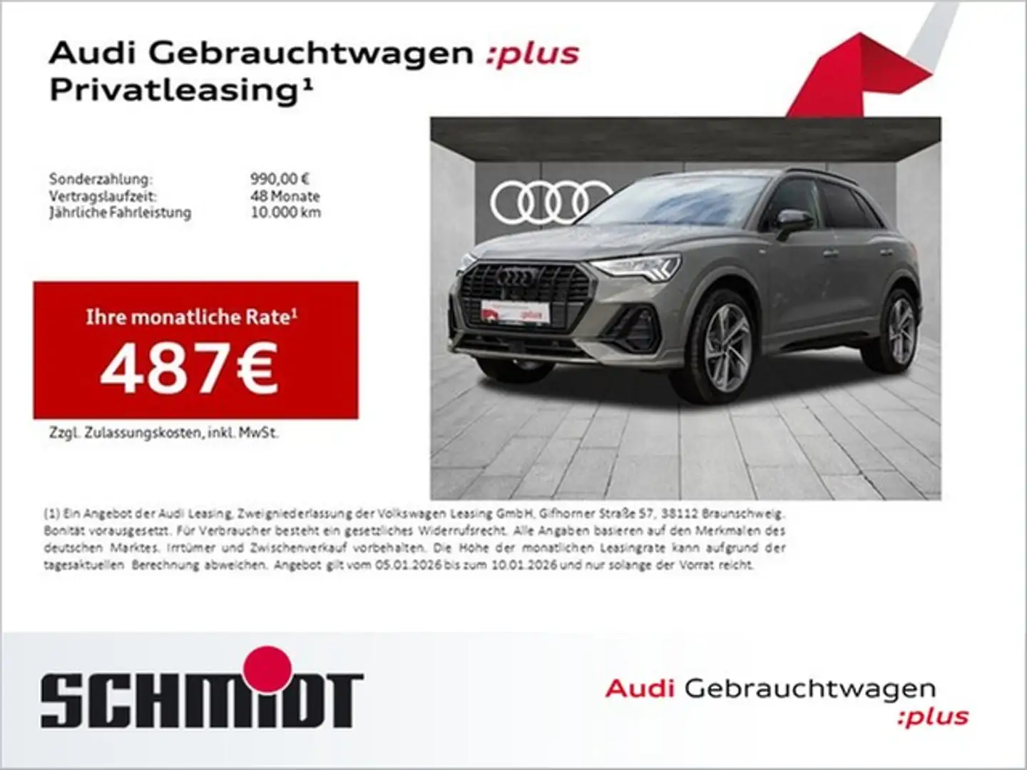 Audi Q3 35 TFSI S line AHK Pano ACC LM19 Matrix LED Nav... Grau - 1