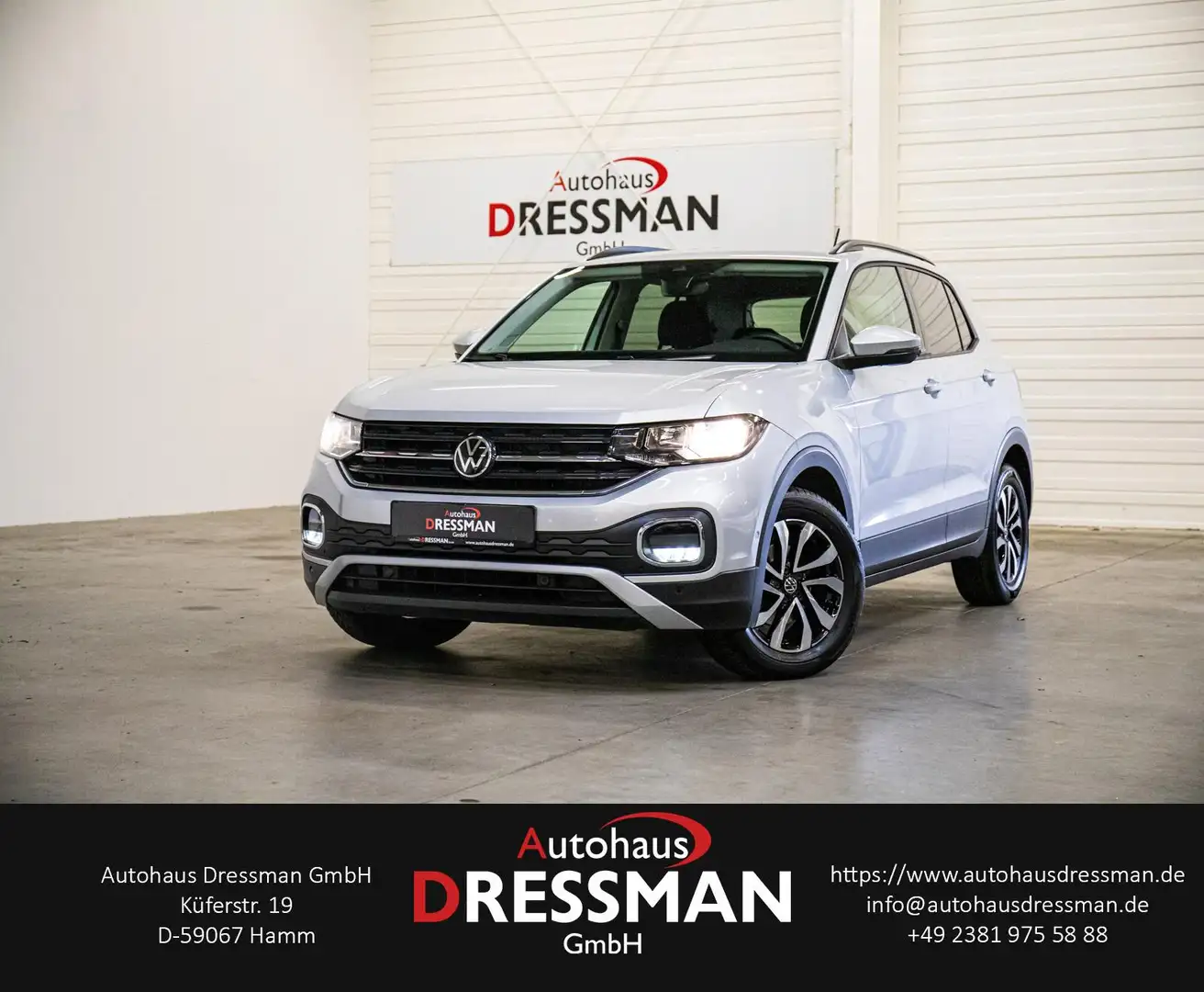 Volkswagen T-Cross 1.0 TSI NAVIGATION CAR-PLAY ACC PDC Silber - 1