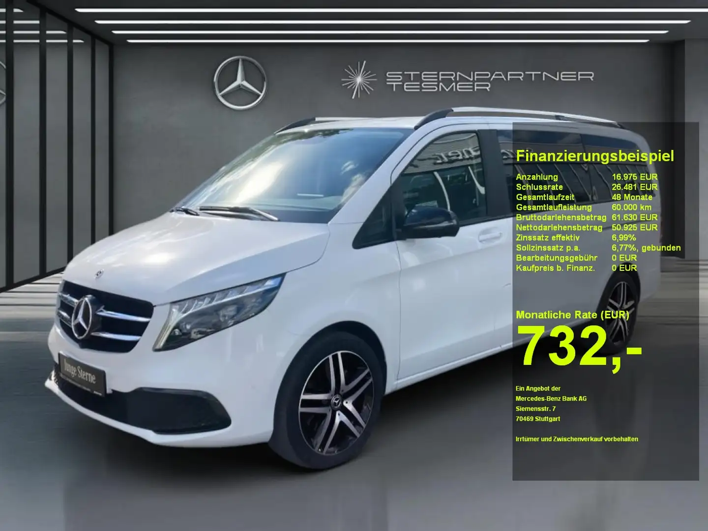 Mercedes-Benz V 250 d 4MATIC AVANTGARDE EDITION Lang Standhz. Weiß - 1