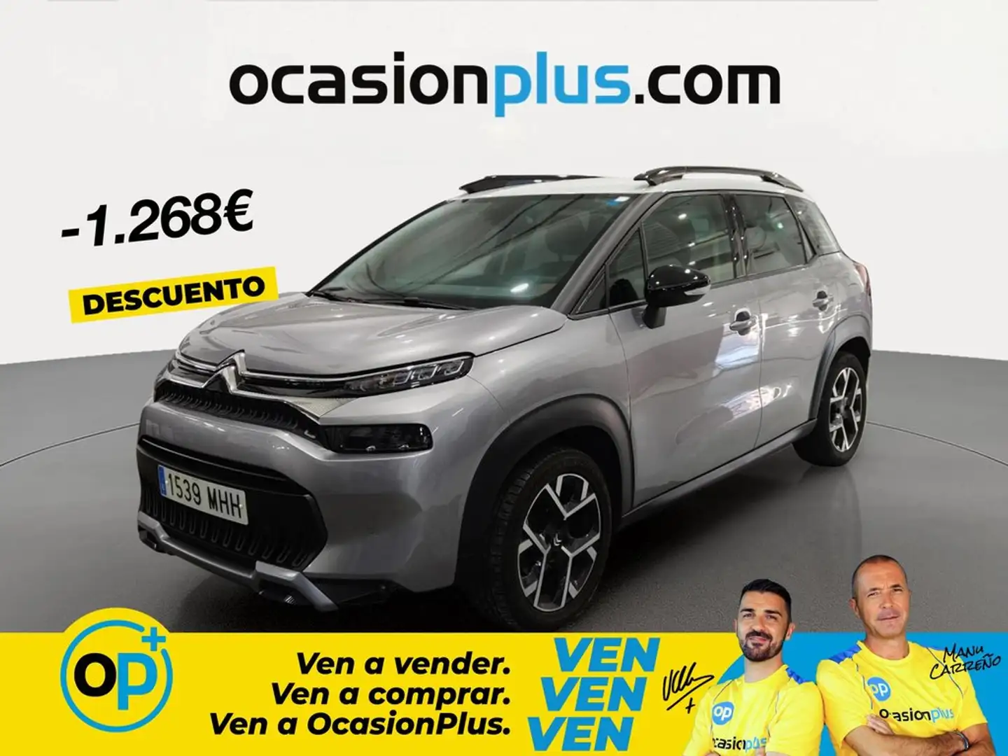 Citroën C3 Aircross Puretech S&S Shine Pack EAT6 130 Gris - 1