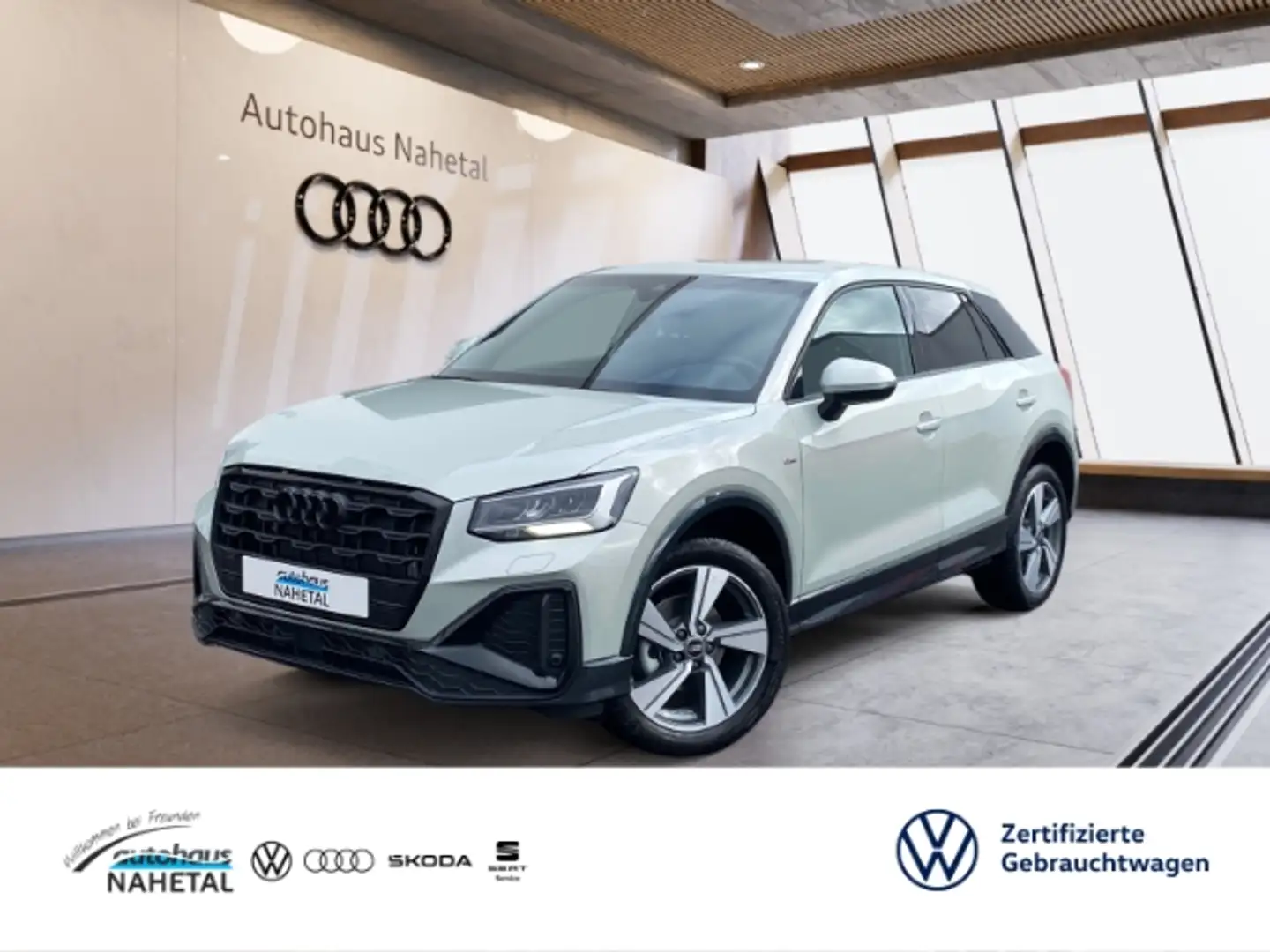 Audi Q2 S-LINE (2X) 35TFSI S-TRONIC NAVI RÜFA SHZ 18'' KOM Silber - 1