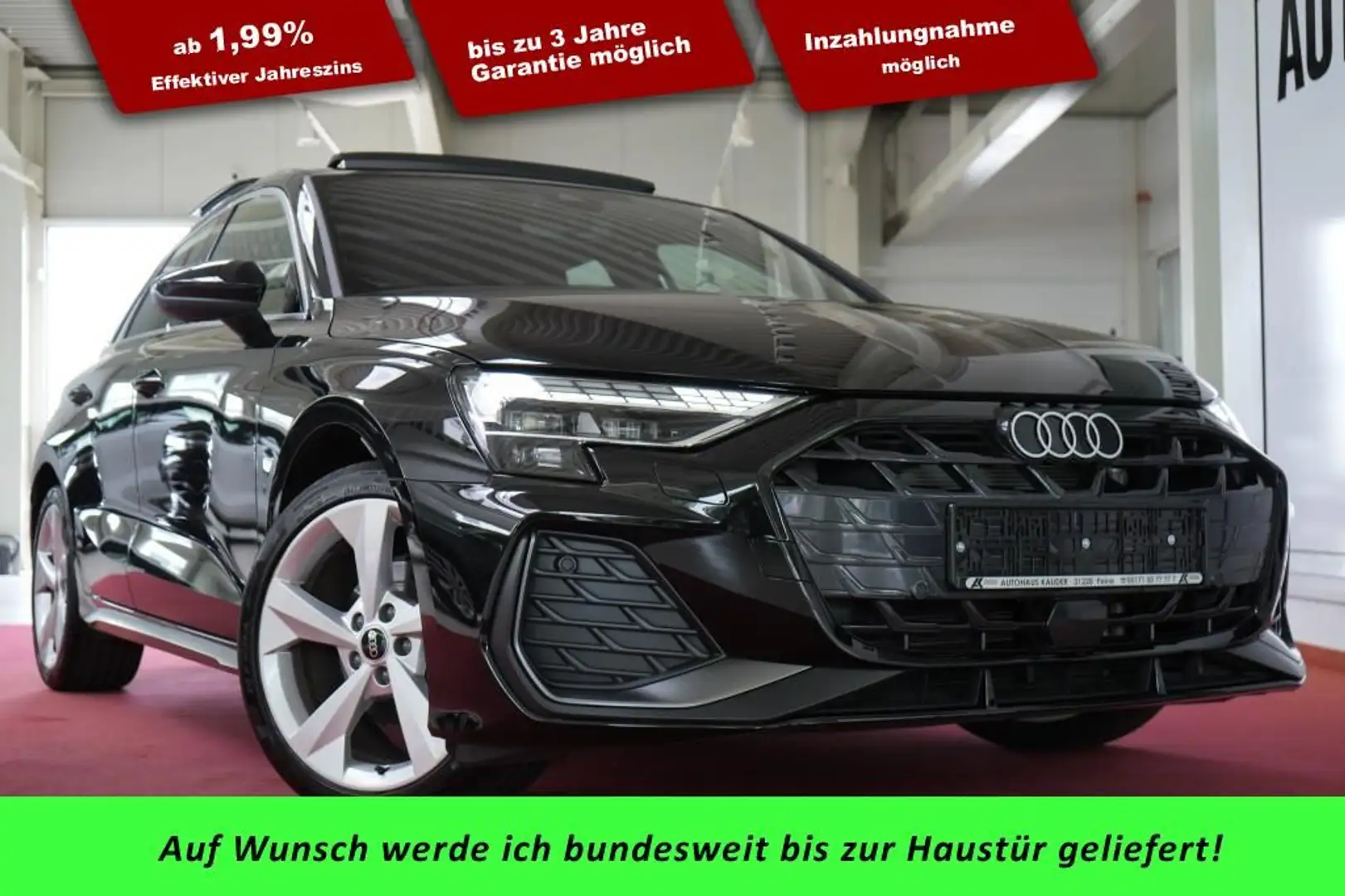 Audi A3 35 TDI Sportback S line*MATRIX*Pano*Kamera* Schwarz - 1