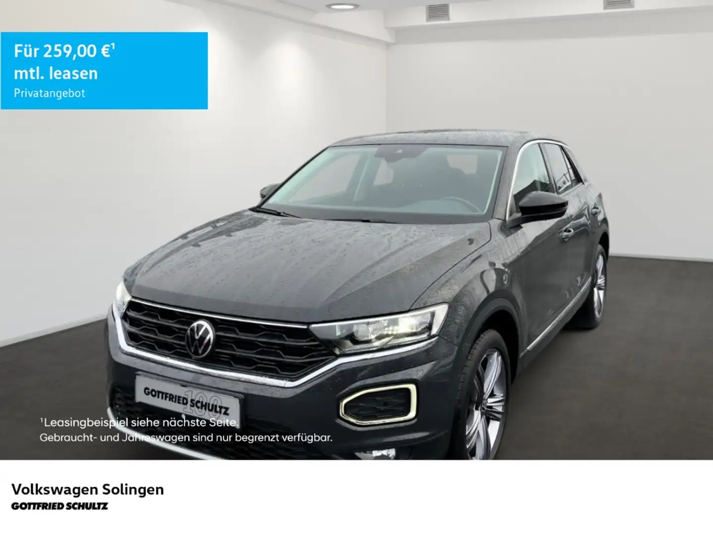 Volkswagen T-Roc 2.0 TDI United DSG Licht&Sicht Navi SHZ PD Grau - 1