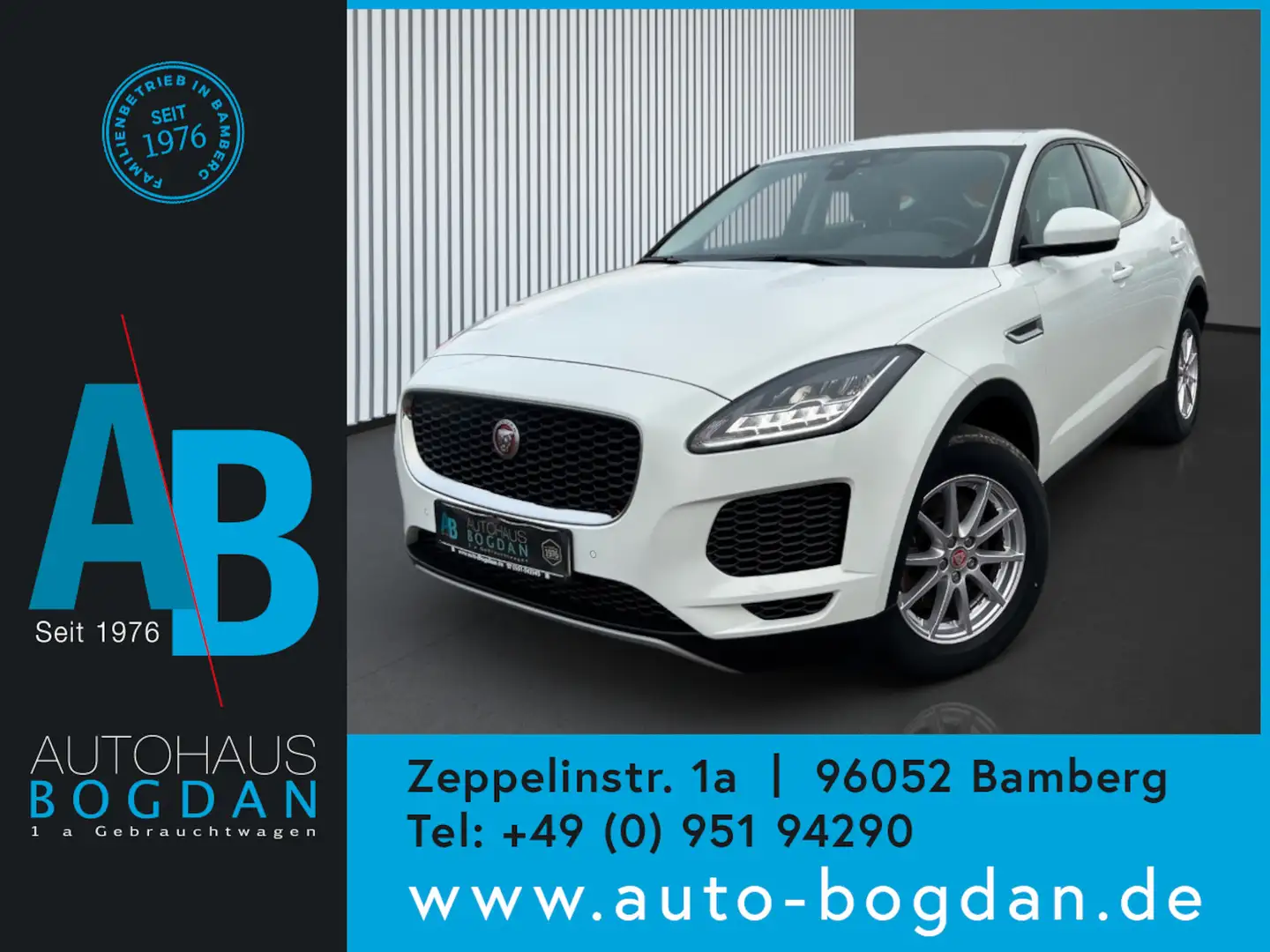 Jaguar E-Pace AWD LED*Panorama*Navi*AHK*Kamera*ACC Weiß - 1