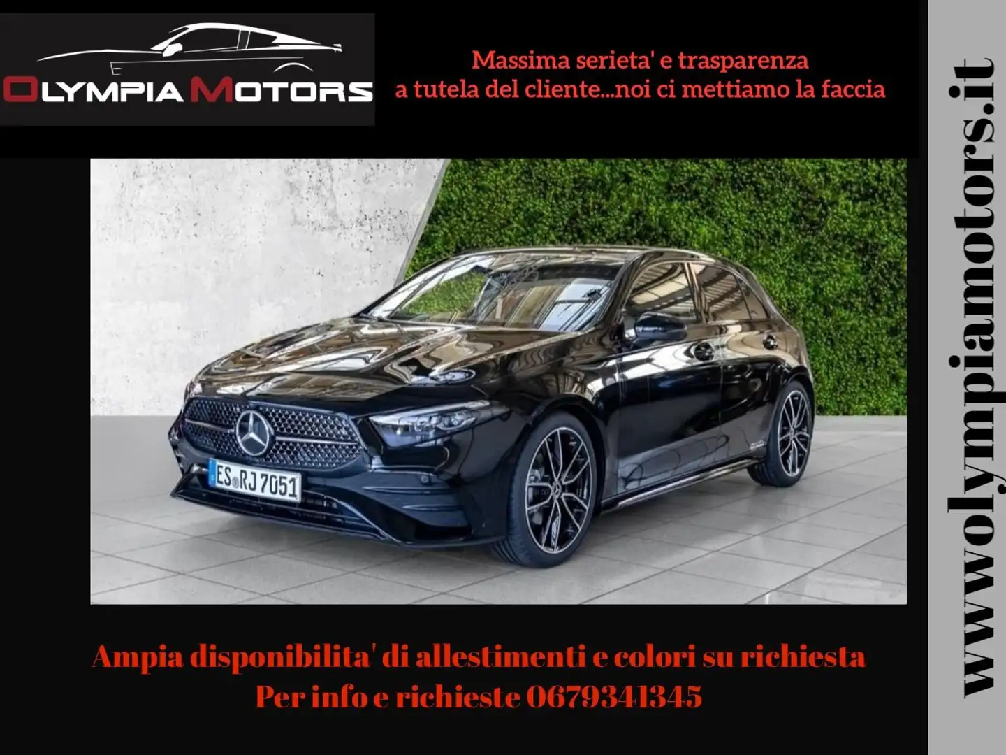 Mercedes-Benz A 180 AMG PREMIUM EDITION19 NAVI LED TETTO 64 COLORI Nero - 1