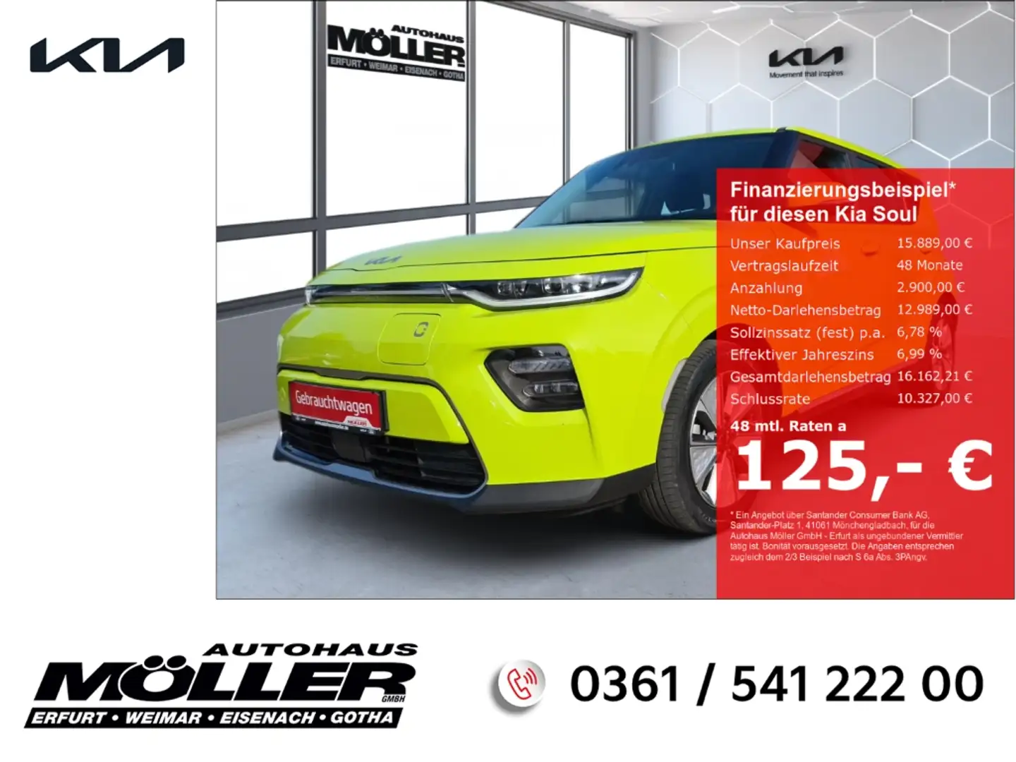 Kia Soul EV Edition 7 Keyless Kamera ACC Klima LED  Spurhal Grün - 1