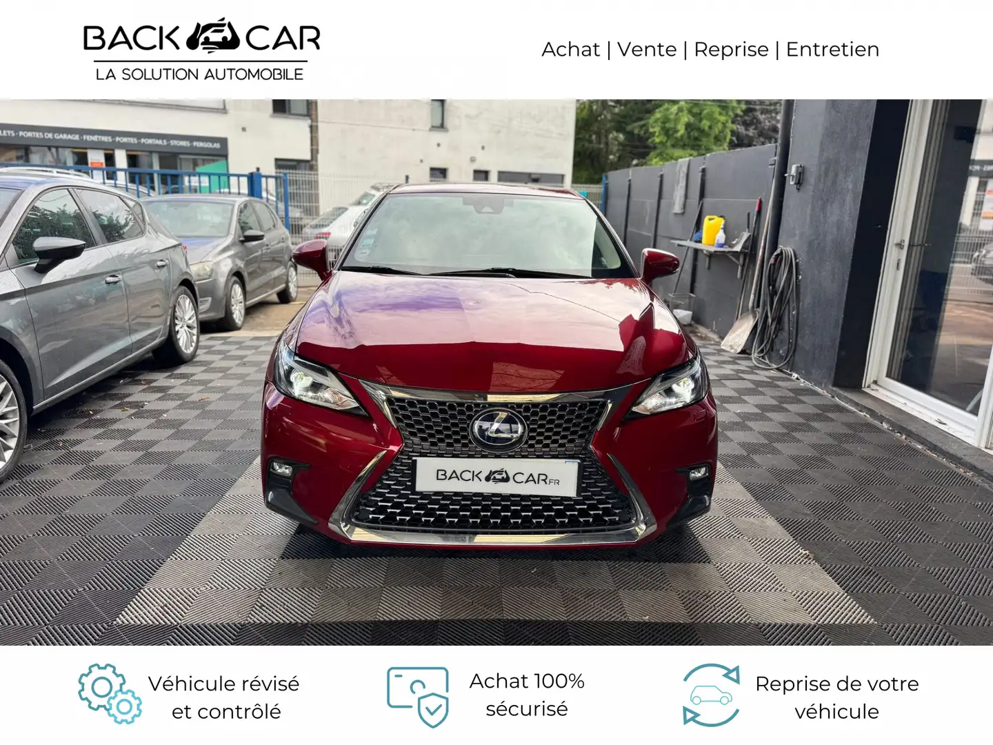 Lexus CT 200h 200h Pack Business - TVA RECUPERABLE Rood - 2