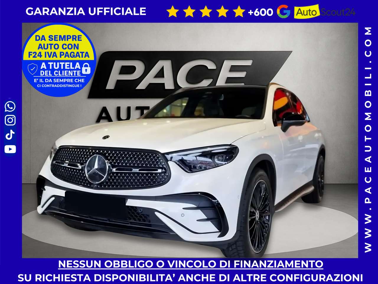 Mercedes-Benz GLC 300 D PREMIUM AMG NIGHT PACK TETTO PELLE 20"KAMERA PDC