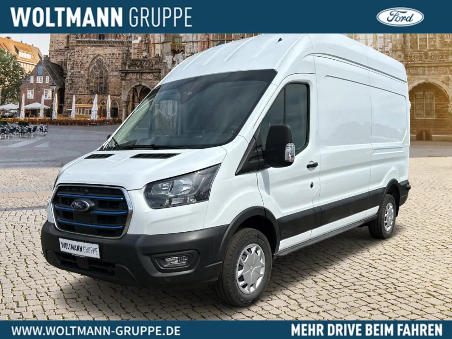 Ford Transit Kasten E 350 L3 Trend Elektromotor Navi Klimaautom Weiß - 1