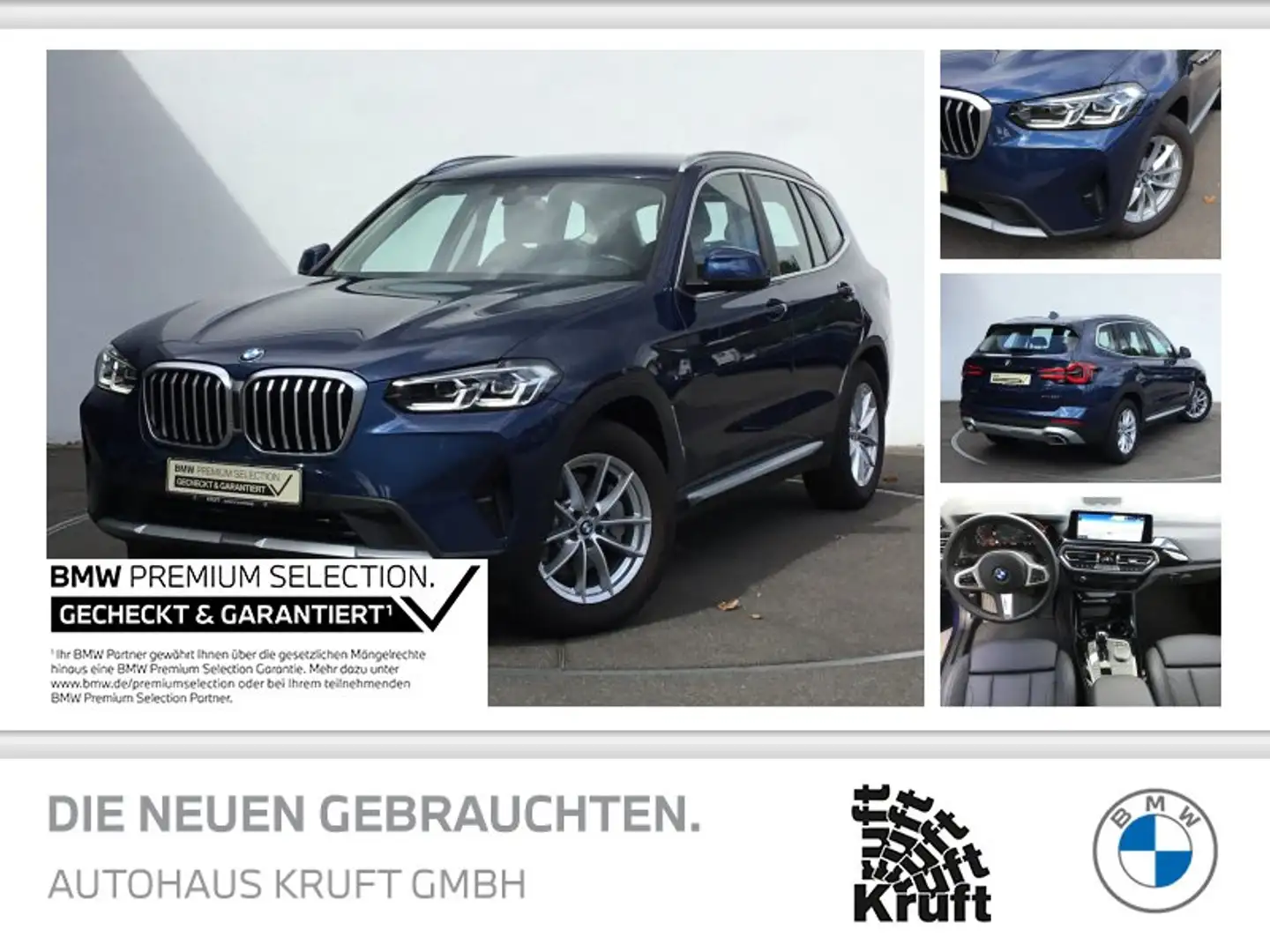 BMW X3 xDrive30i NAVI+KAMERA+HIFI+LM18+LED Bleu - 1
