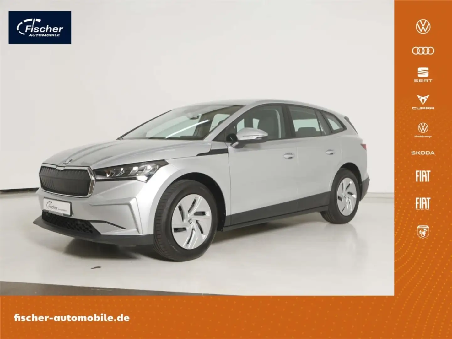 Skoda Enyaq Elektro LED/SmartLink/GRA/DAB+/Klima Stříbrná - 1