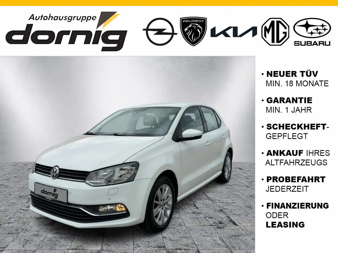 Volkswagen Polo V Comfortline, SHZ Blanco - 1