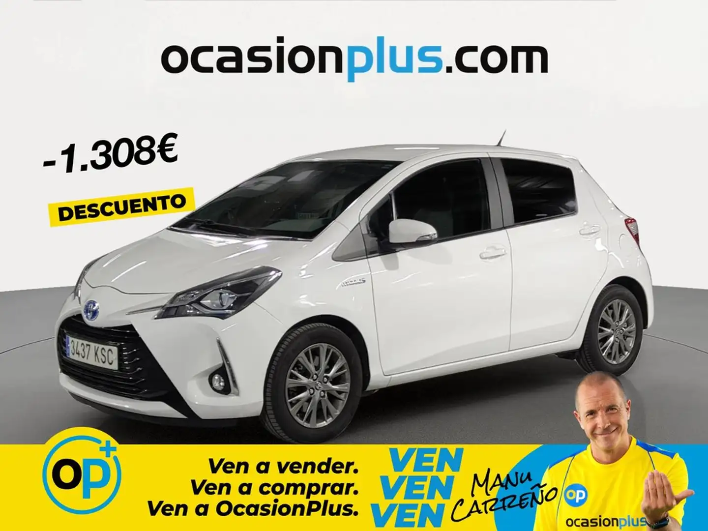 Toyota Yaris 100H 1.5 Active Blanco - 1