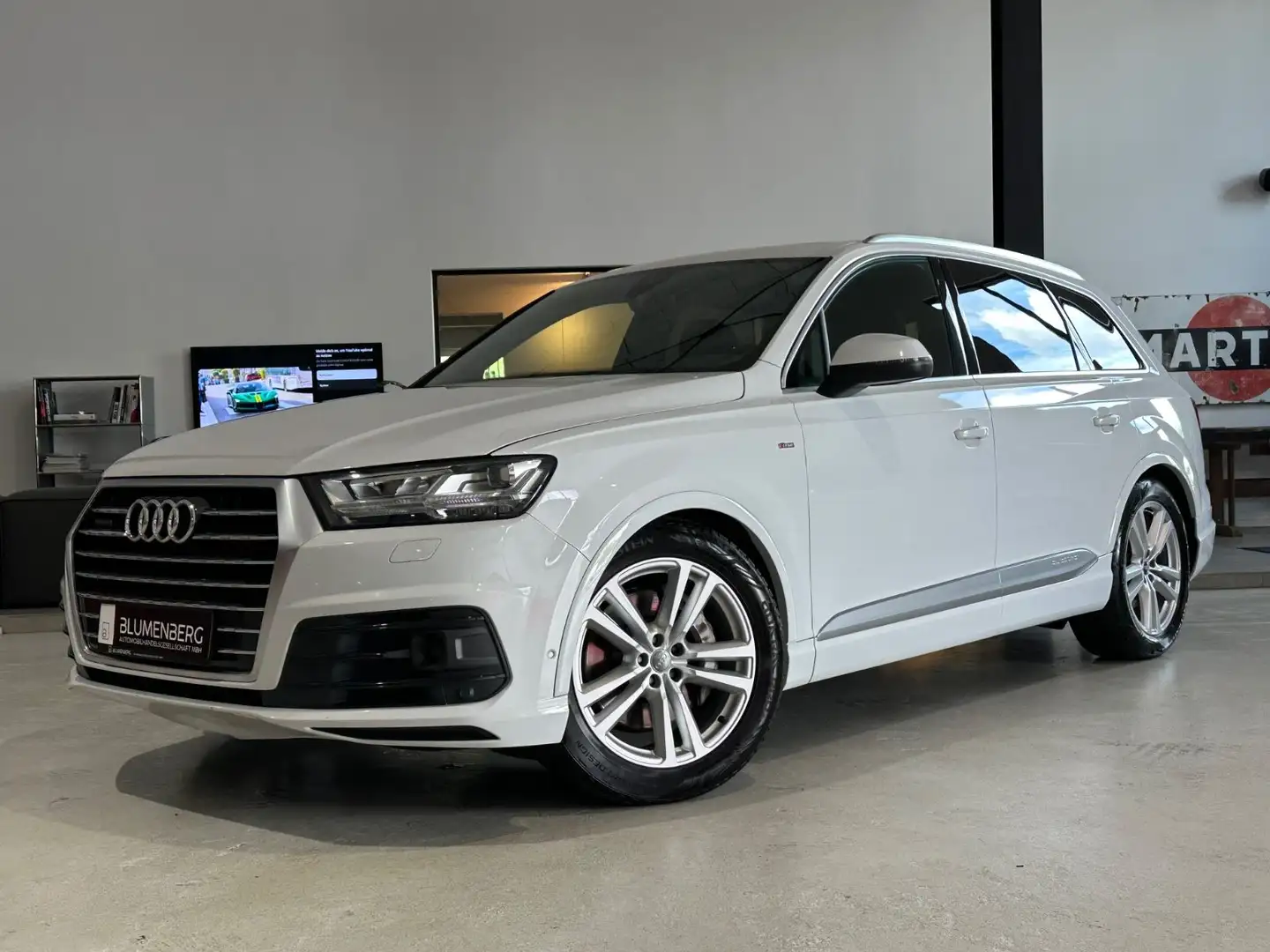 Audi Q7 3.0 TDI quattro *S-line +,7-Sitz,*TV*Pano* Blanc - 1