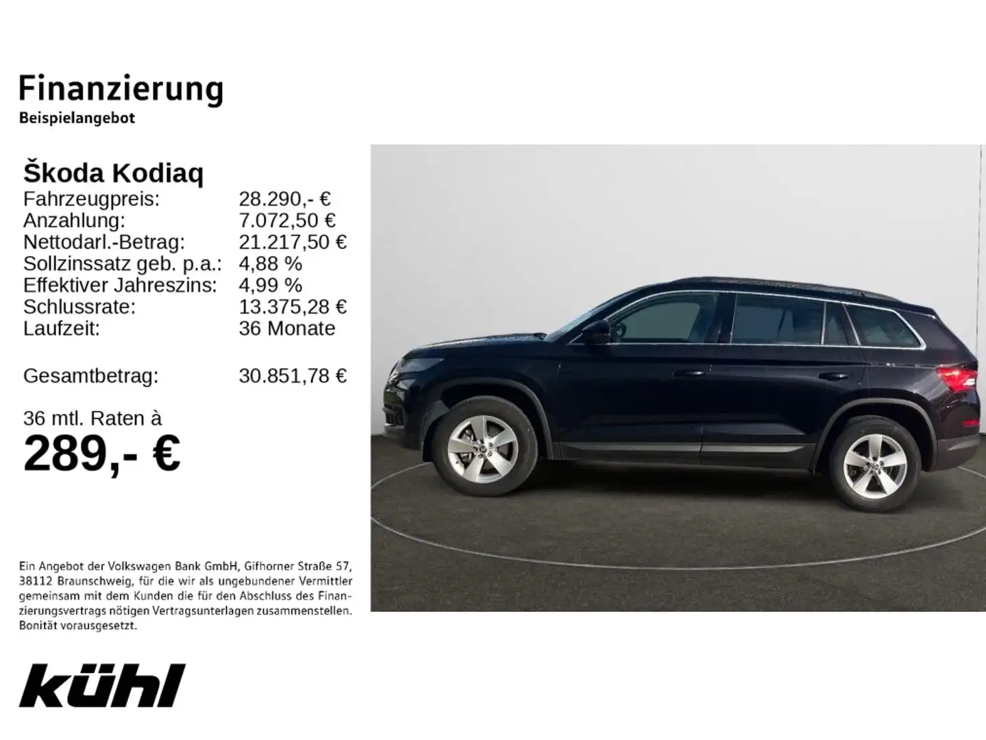 Skoda Kodiaq 1.5 TSI 7.Sitzer Ambition Navi,AHK,Kamera Noir - 2