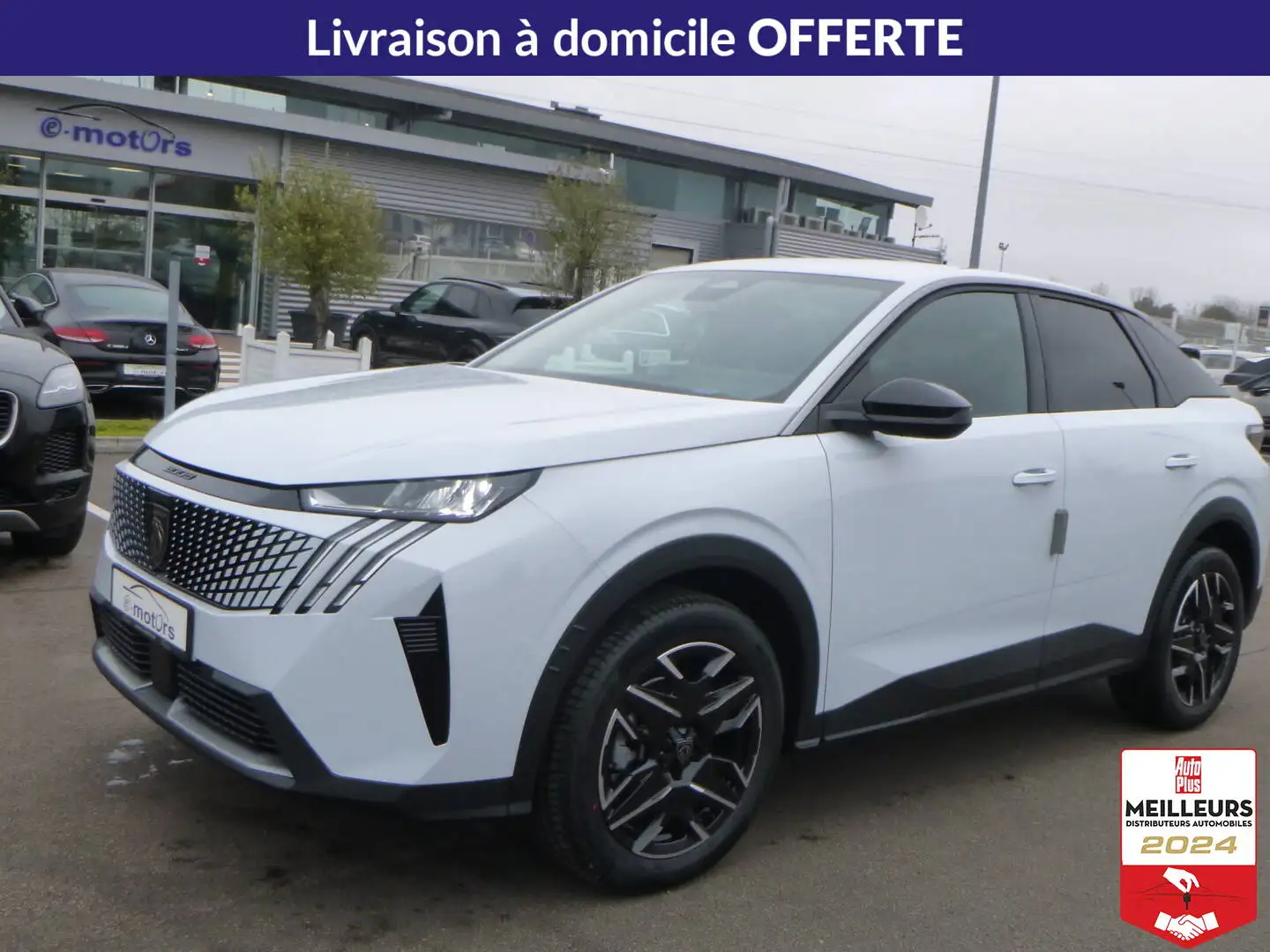 Peugeot 3008 Hybrid 145 e-DCS6 Allure +Pack Panoramic Navigatio Blanc - 1