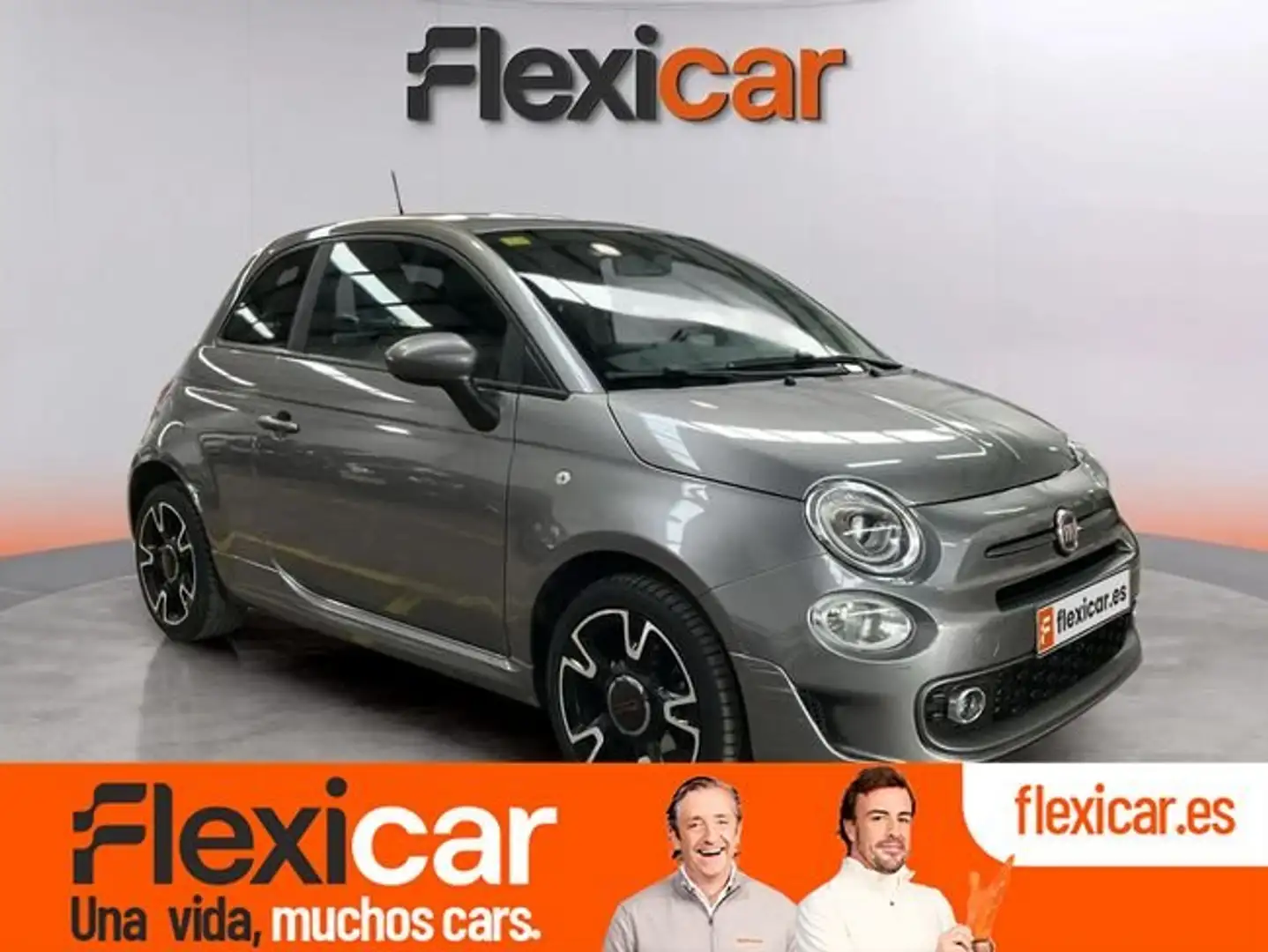 Fiat 500 1.2 Lounge Grijs - 1