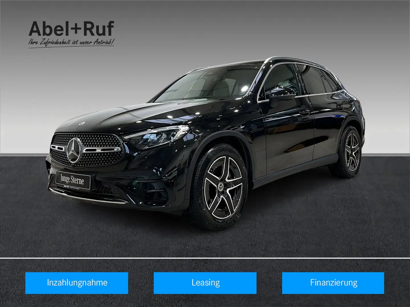 Mercedes-Benz GLC 200 4M AMG Advanced Pano+AHK+Memory+Ambient Schwarz - 1