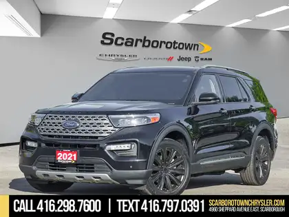 Black 2021 Ford Explorer Limited AWD SUV / Crossover All-Wheel Drive Automatic