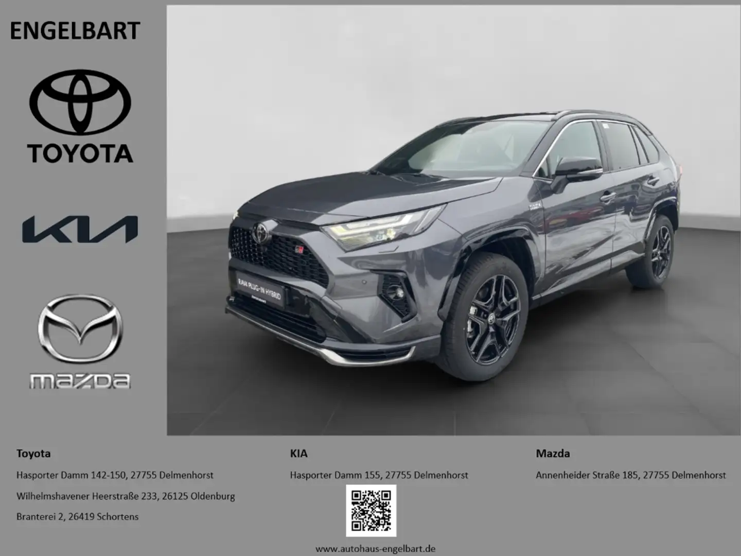 Toyota RAV 4 2.5 Plug-in Hybrid 4x4 GR Sport Grau - 1