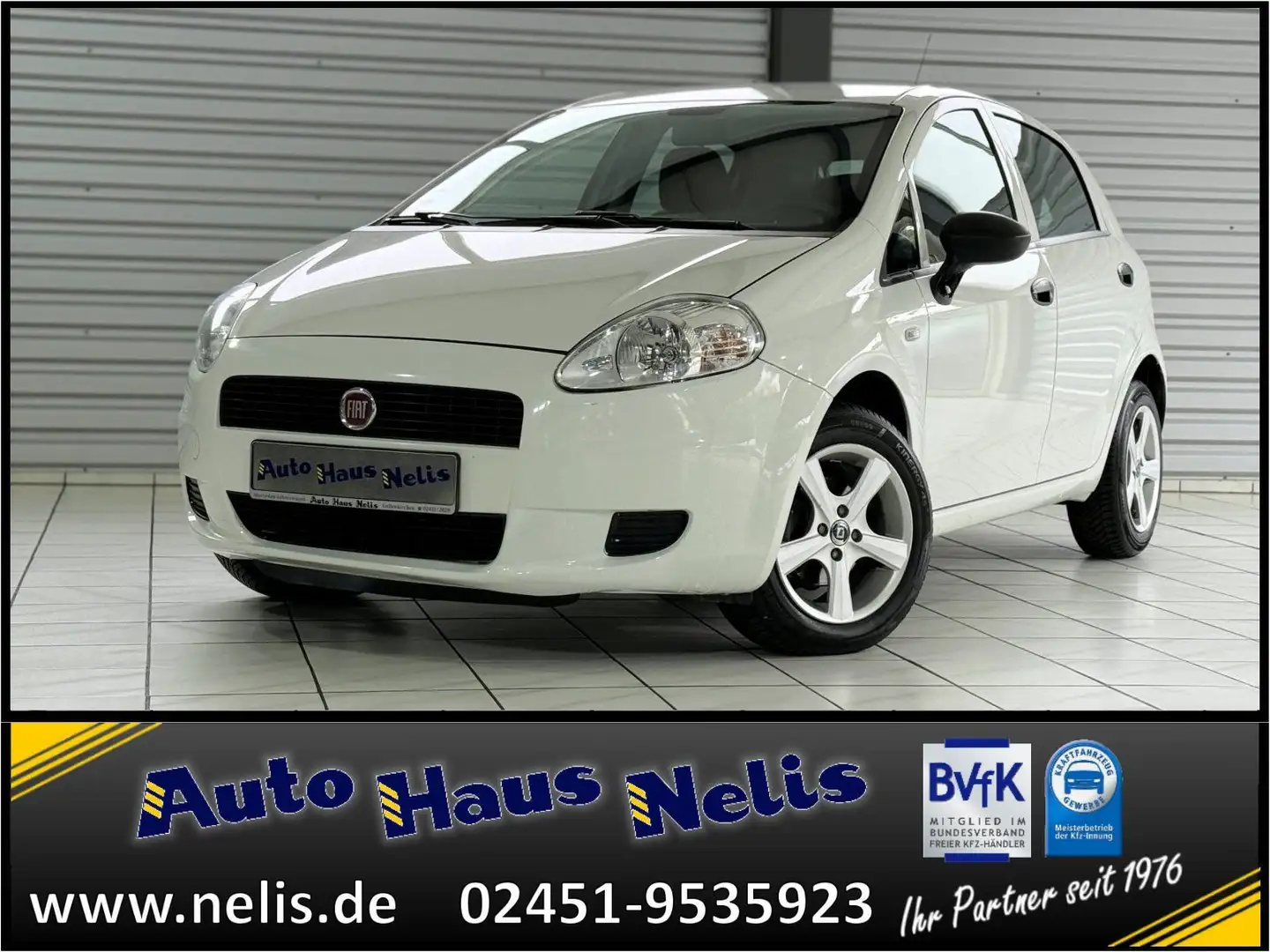 Fiat Grande Punto 1,3 JTD Klima 4Season MP3 Weiß - 1