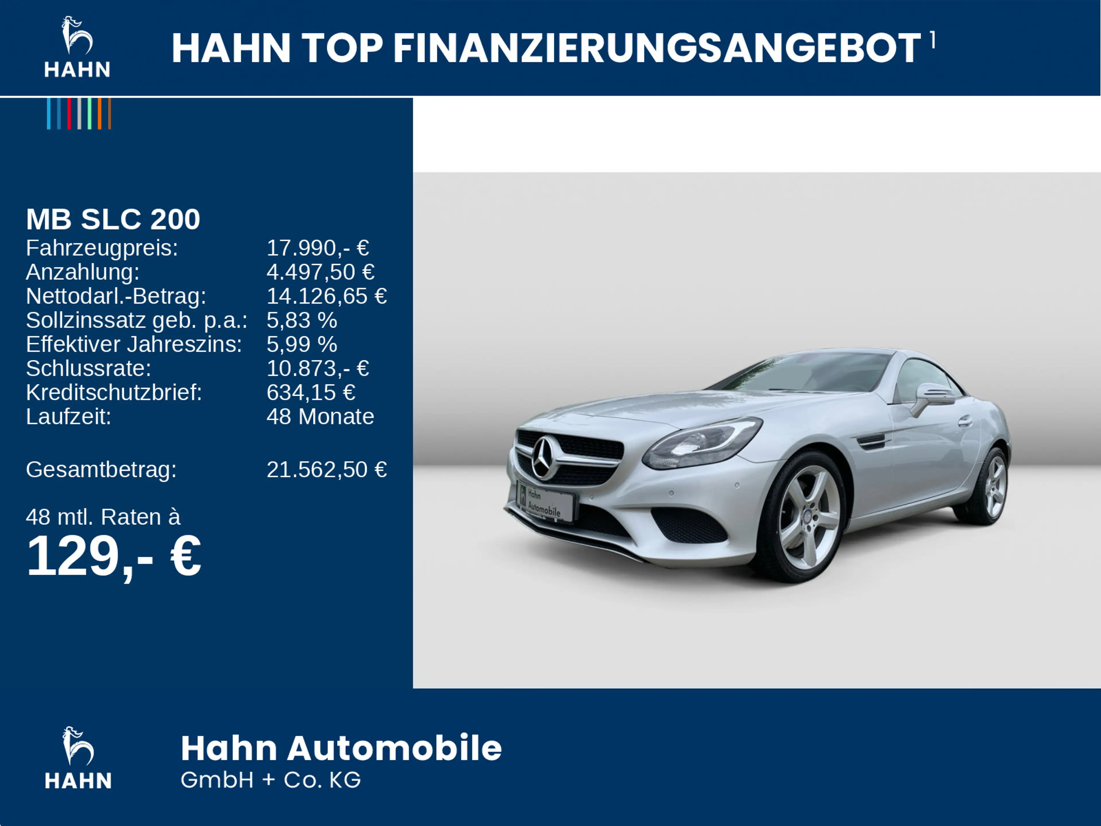 Mercedes-Benz SLC 200 Sitzheizung Airscarf PTS Totwinkel Navi — photo 2