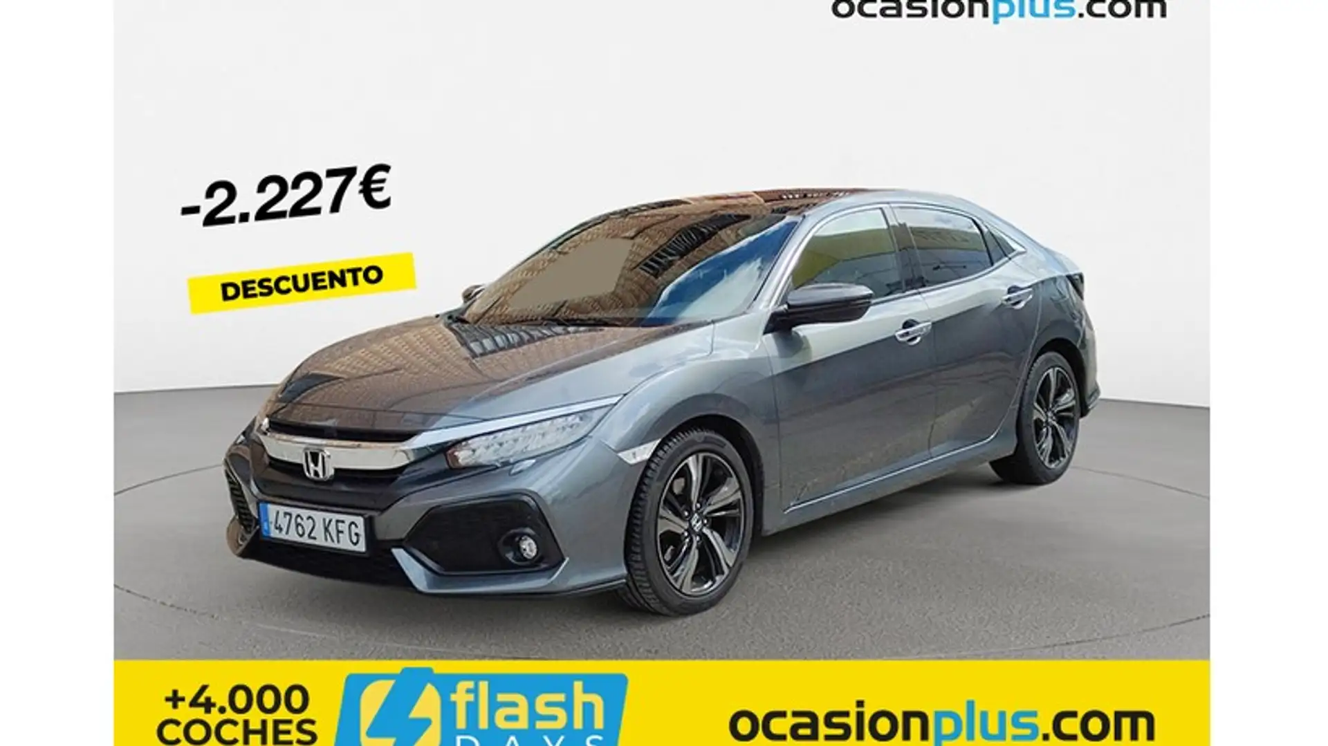 Honda Civic 1.5 VTEC Turbo Prestige CVT Gris - 1