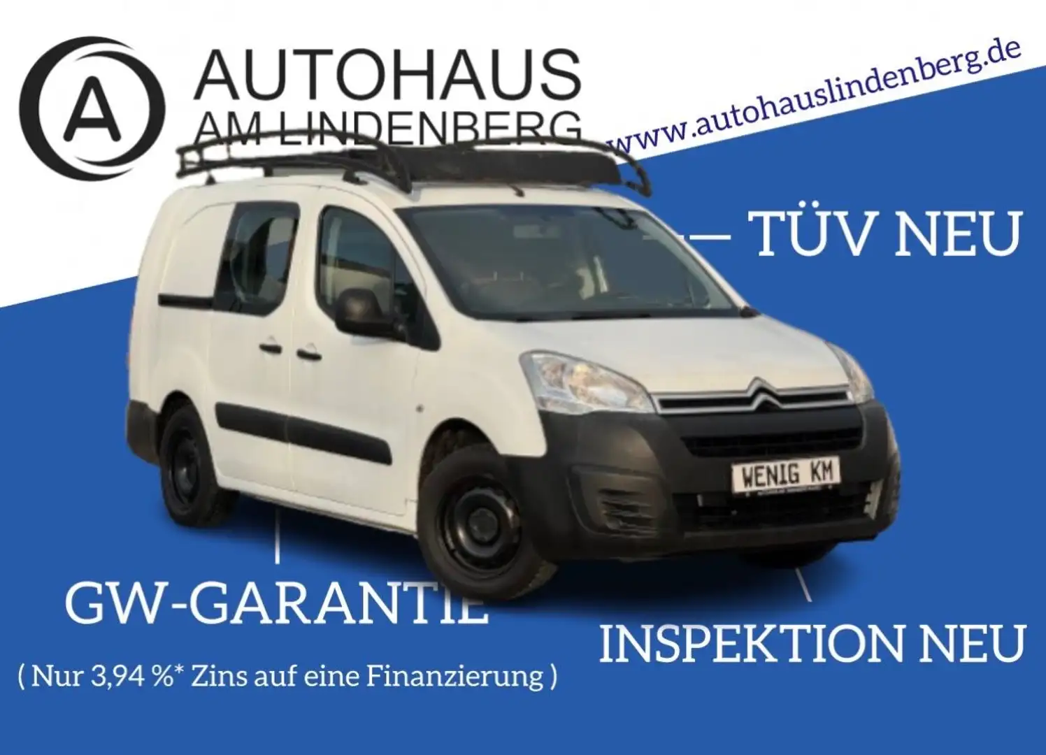 Citroen Berlingo Kasten Business L2*65.000KM*KLIMA*TEMPO Weiß - 1