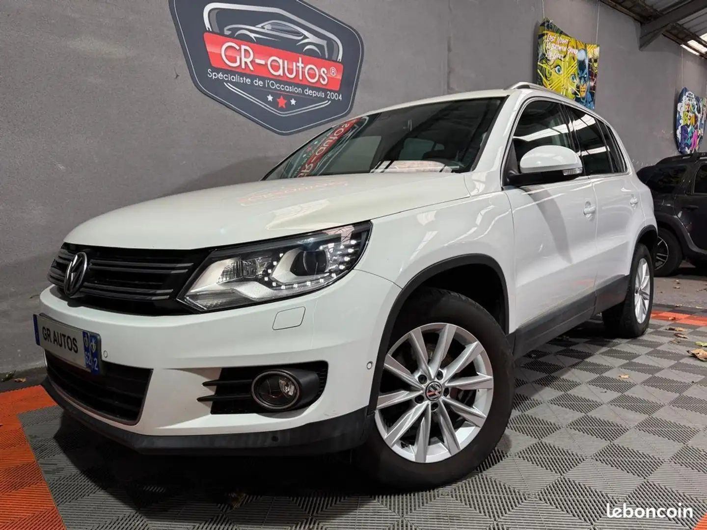 Volkswagen Tiguan Carat 4Motion 2.0 Tdi 140cv DSG7 112.000kms Révisée et Garantie 1 an Cuir chauffant toit pano GPS Blanc - 1