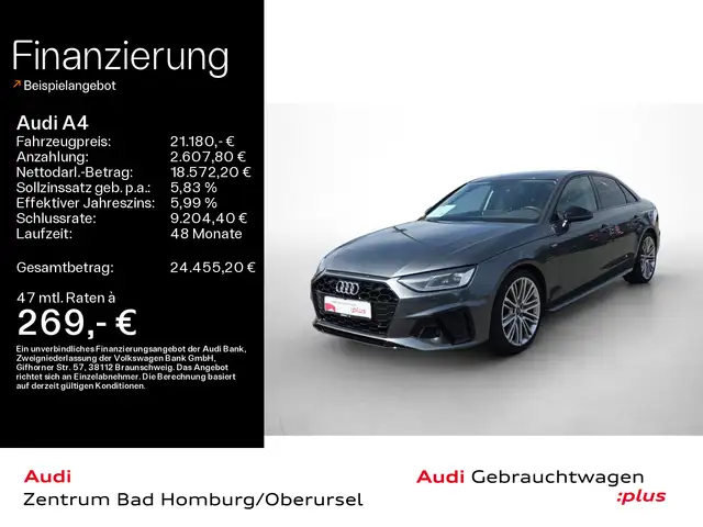 Audi A4 A4 Lim. S line 40 TDI 150 S tronic*Glasdach*Mult