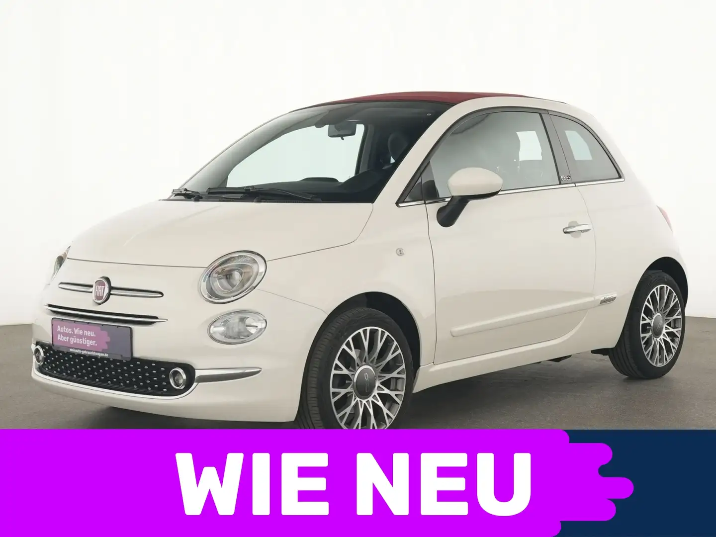 Fiat 500C Star BEATS|Leder|CarPlay|PDC|Tempo|Navi Biały - 1