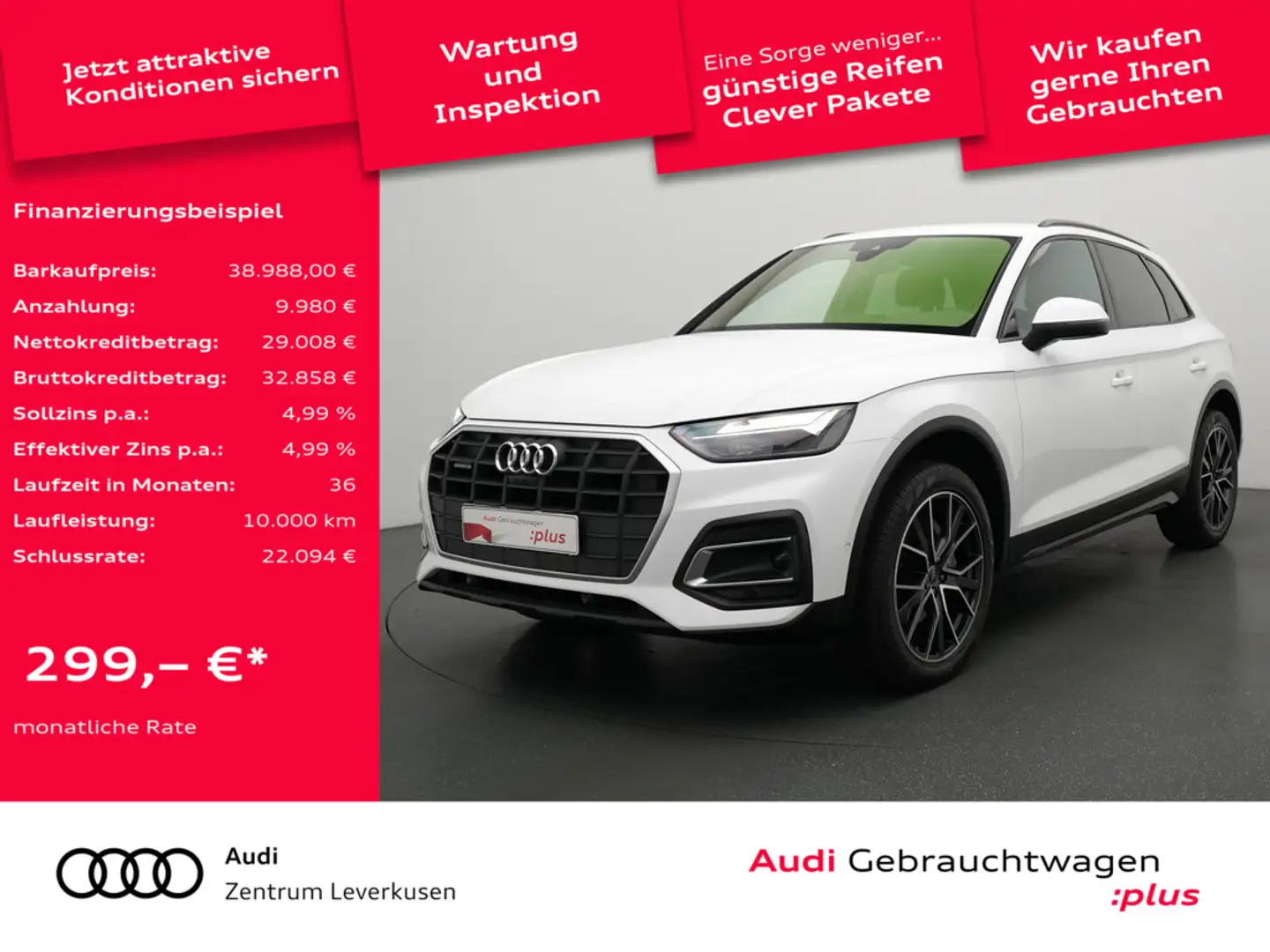Audi Q5 S TRON AHK LED 360° KAM PDC SHZ Schwarz - 1